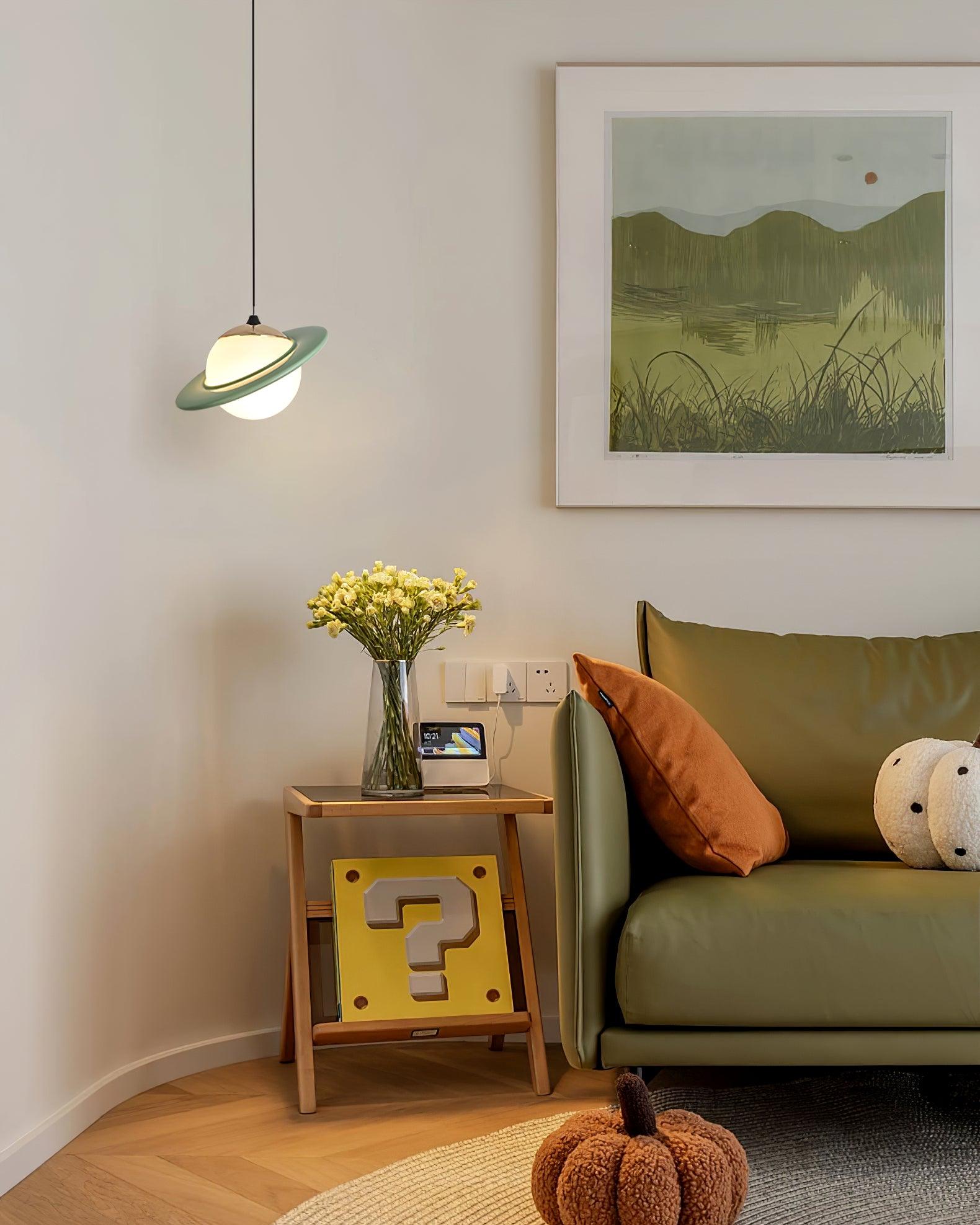 Nuvana Glass & PC Pendant Lamp-Neutral Decor