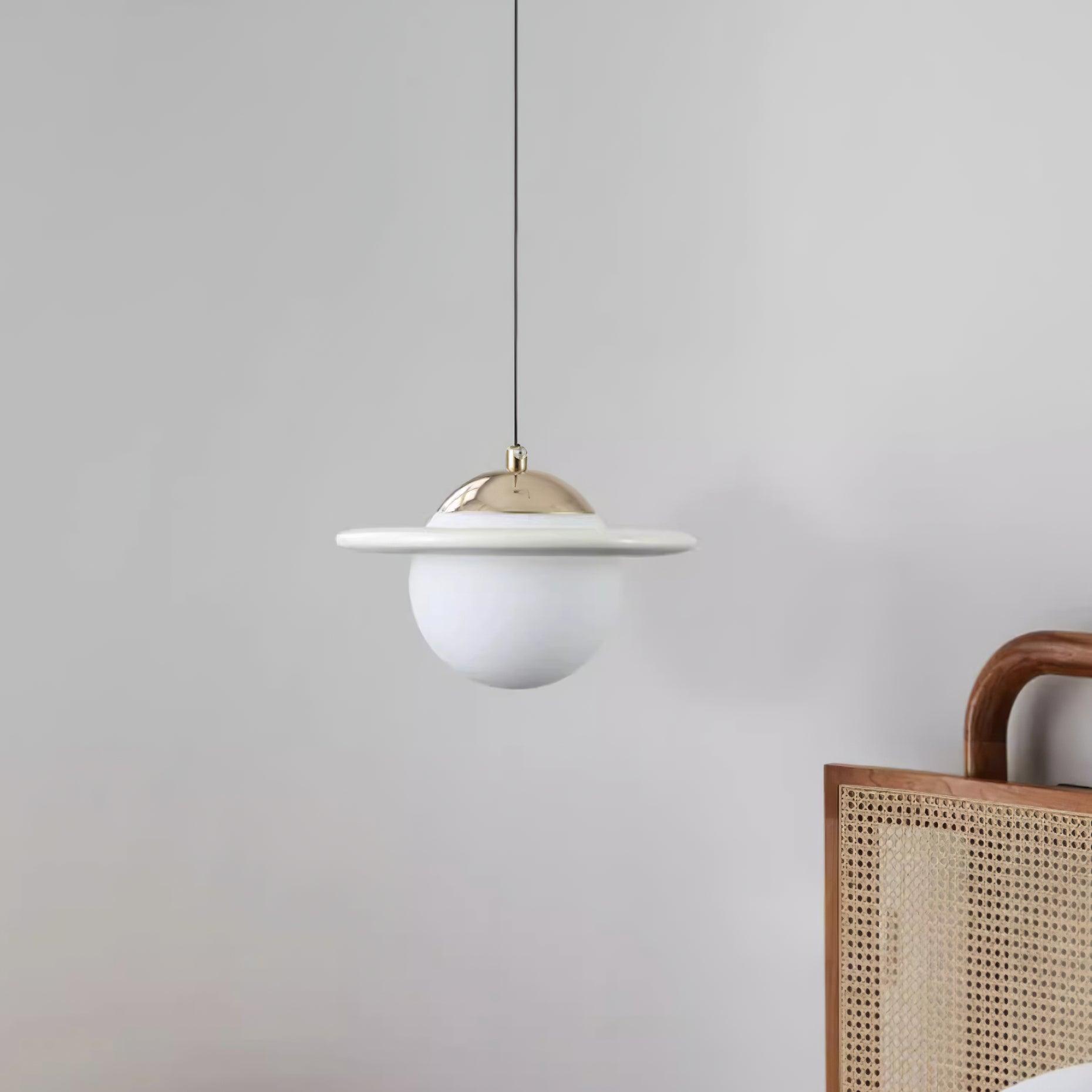 Nuvana Glass & PC Pendant Lamp-Neutral Decor