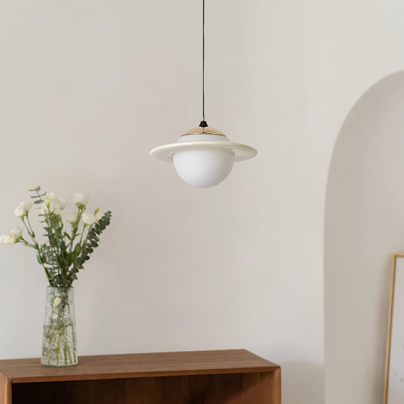 Nuvana Glass & PC Pendant Lamp-Neutral Decor