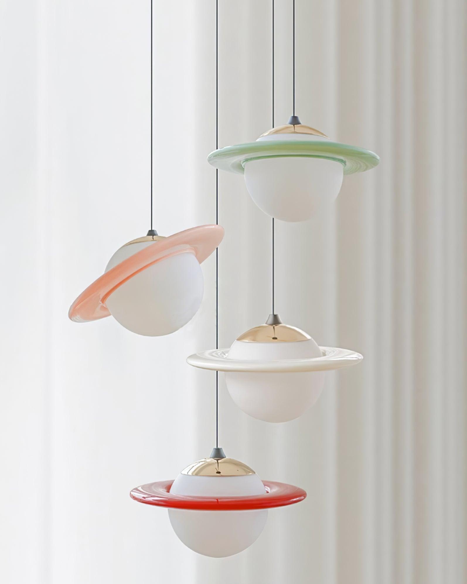Nuvana Glass & PC Pendant Lamp-Neutral Decor