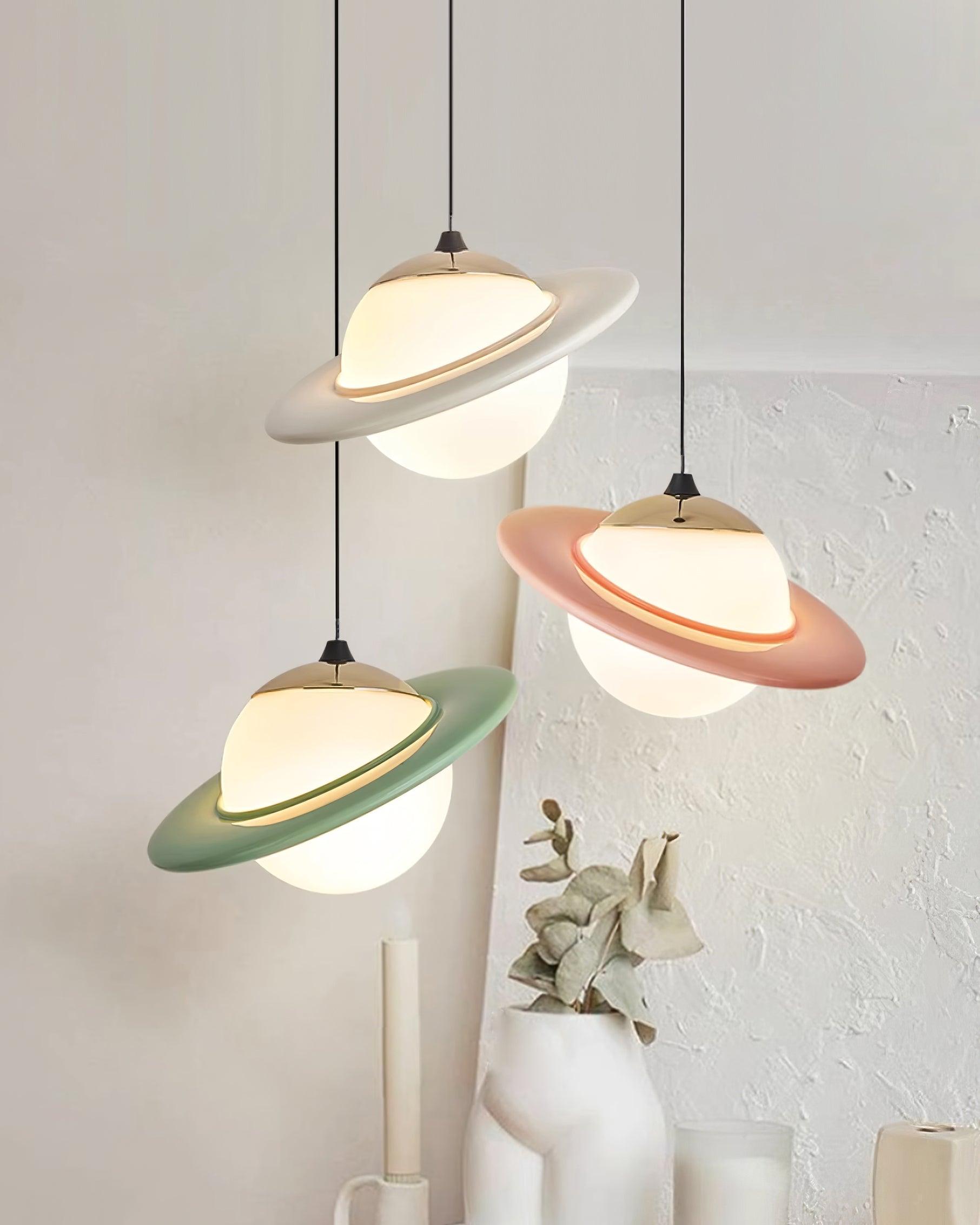 Nuvana Glass & PC Pendant Lamp-Neutral Decor