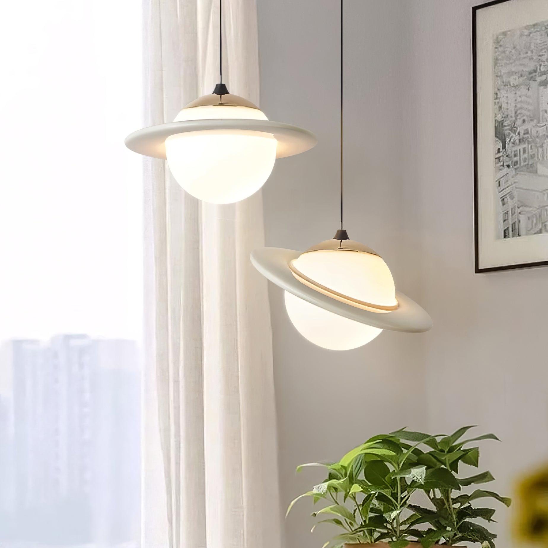 Nuvana Glass & PC Pendant Lamp-Neutral Decor