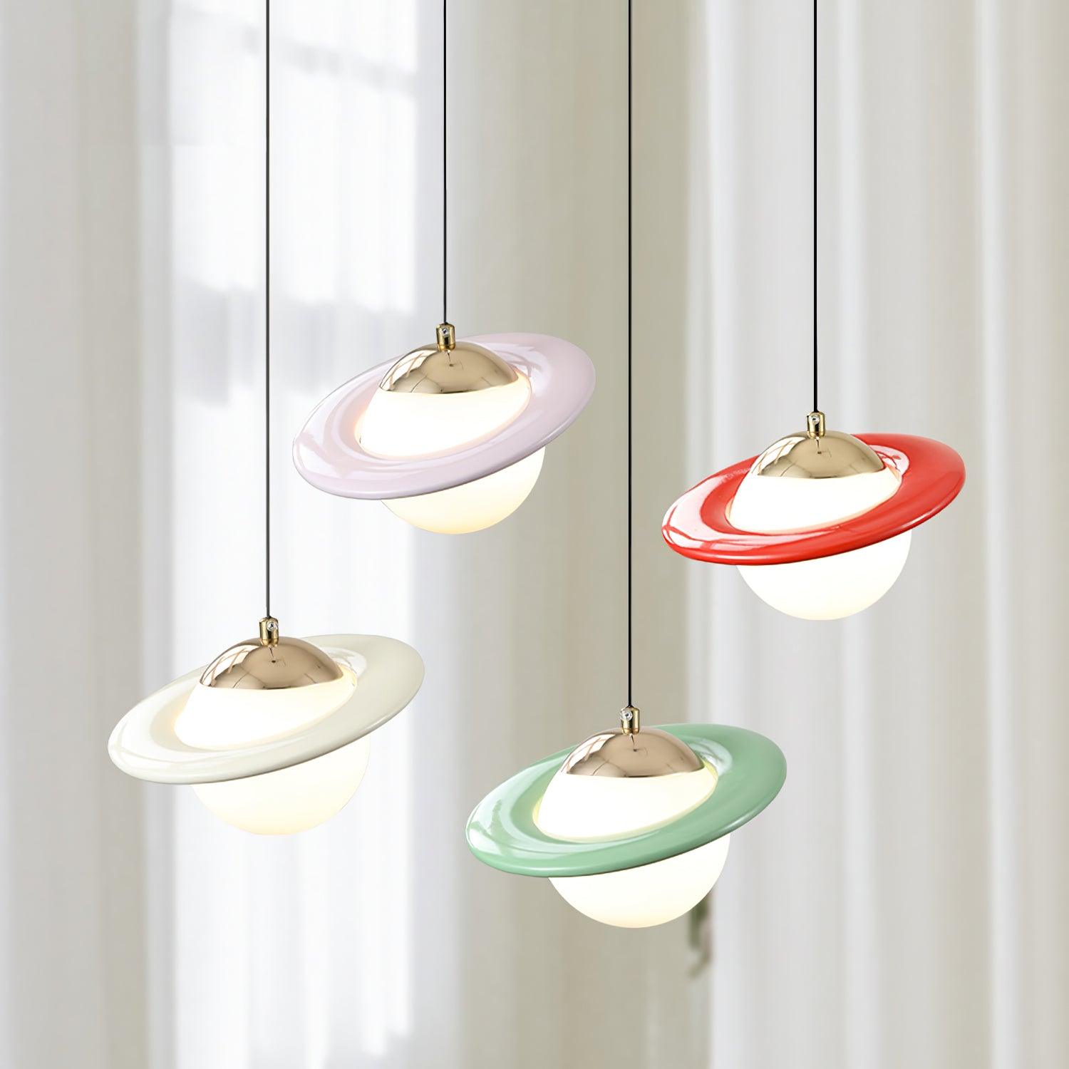 Nuvana Glass & PC Pendant Lamp-Neutral Decor
