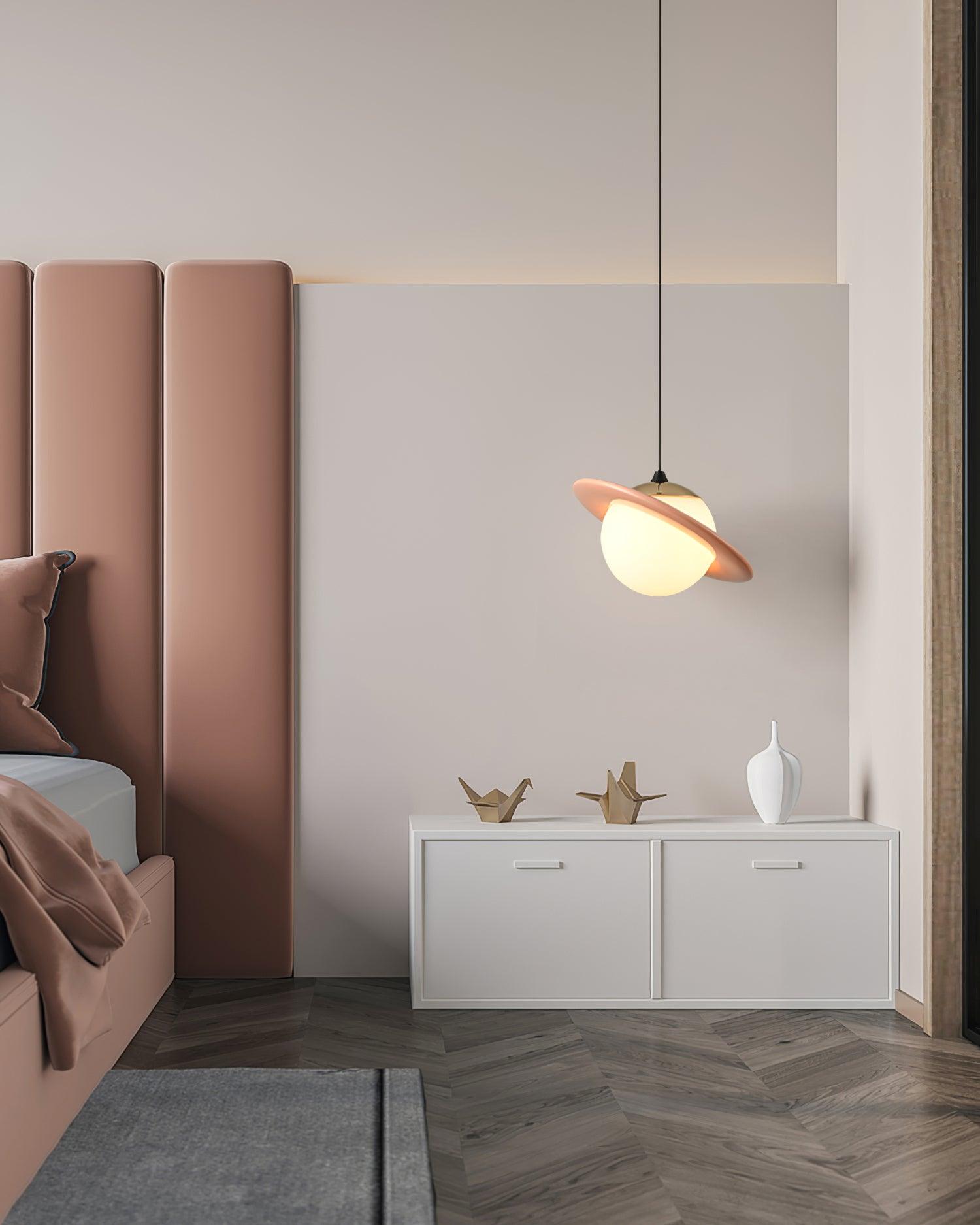 Nuvana Glass & PC Pendant Lamp-Neutral Decor