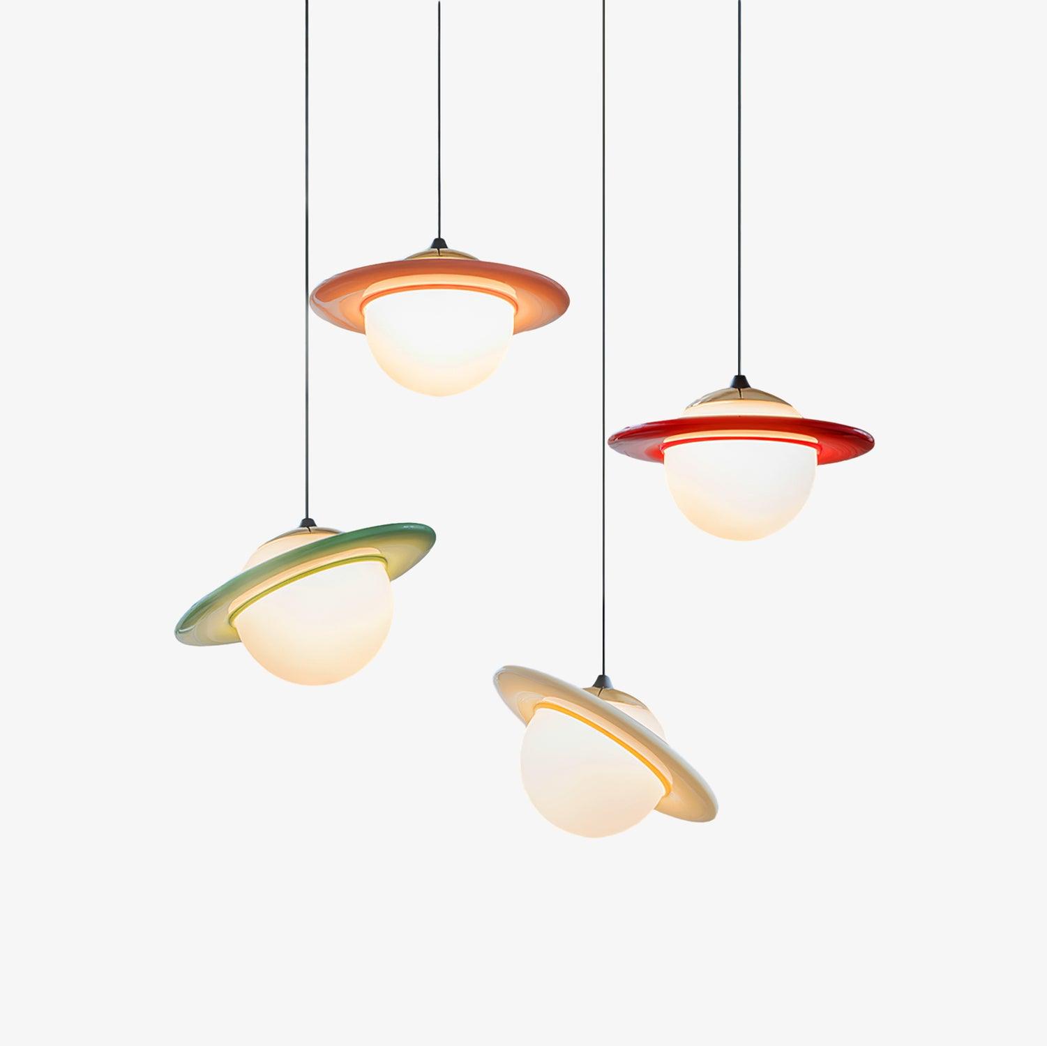 Nuvana Glass & PC Pendant Lamp-Neutral Decor