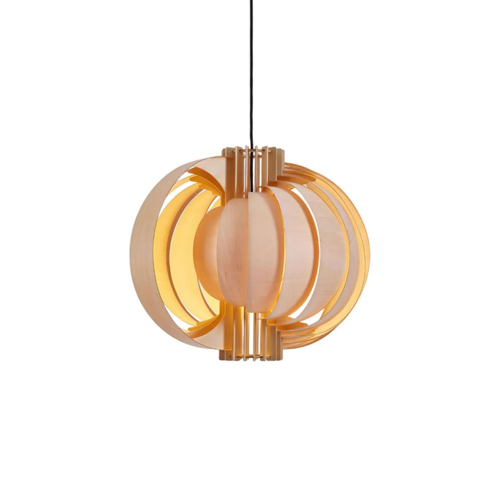 Ivraeus Premium Elegance Ring Wood Pendant Light-Neutral Decor