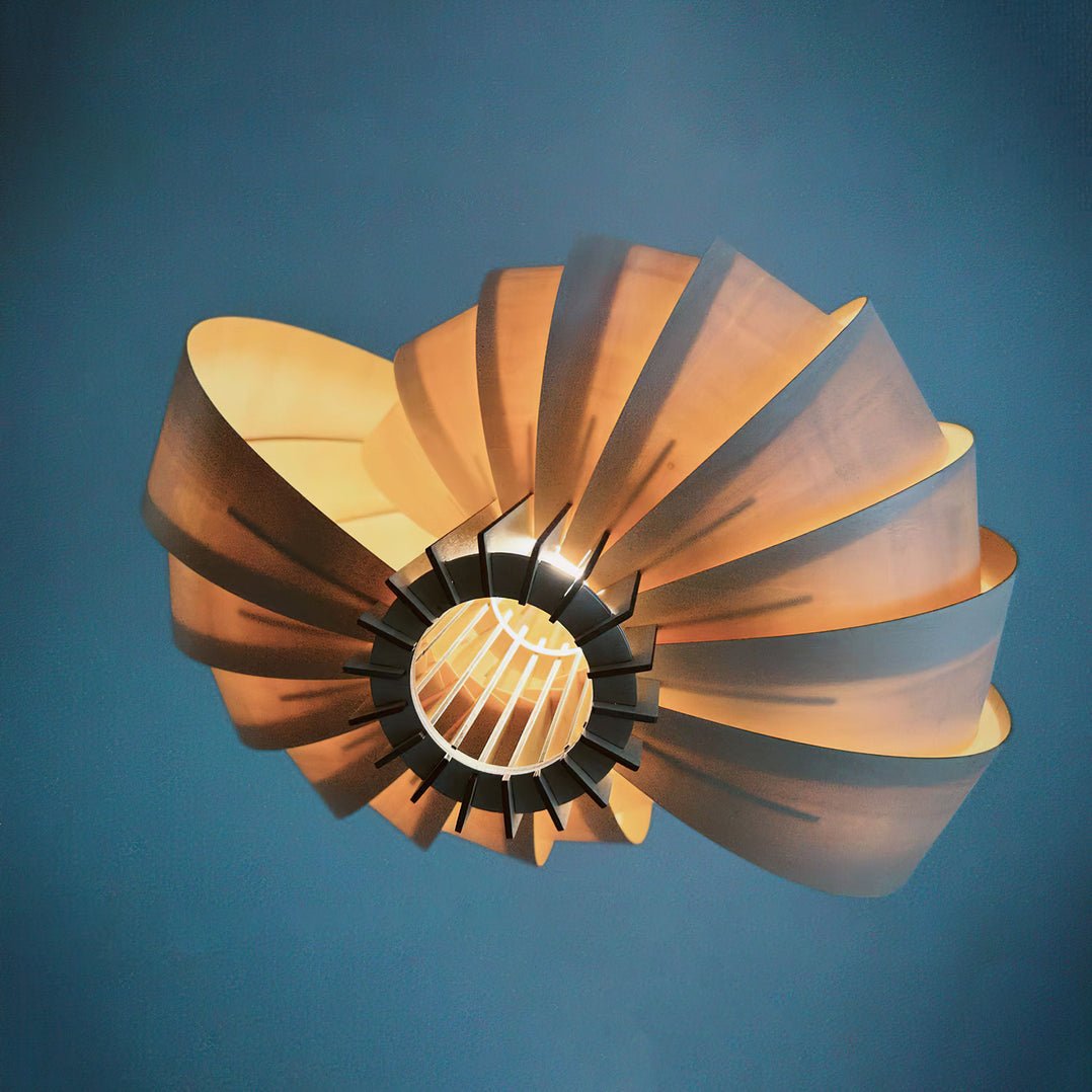 Ivraeus Premium Elegance Ring Wood Pendant Light-Neutral Decor
