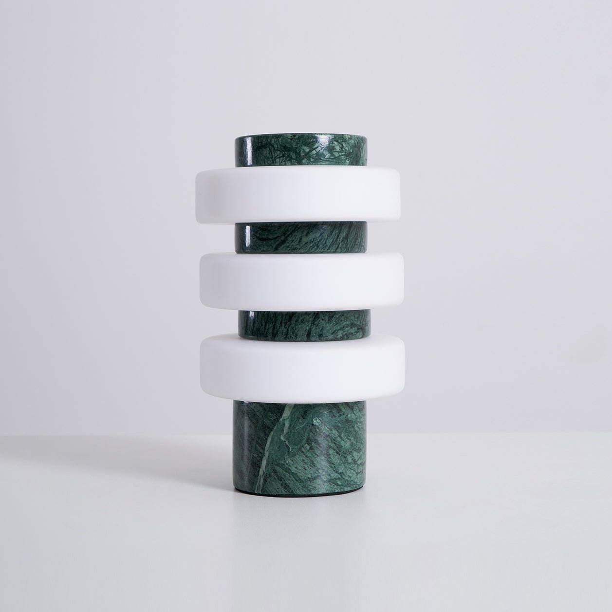 Thea Modern Travertine Table Lamp-Neutral Decor