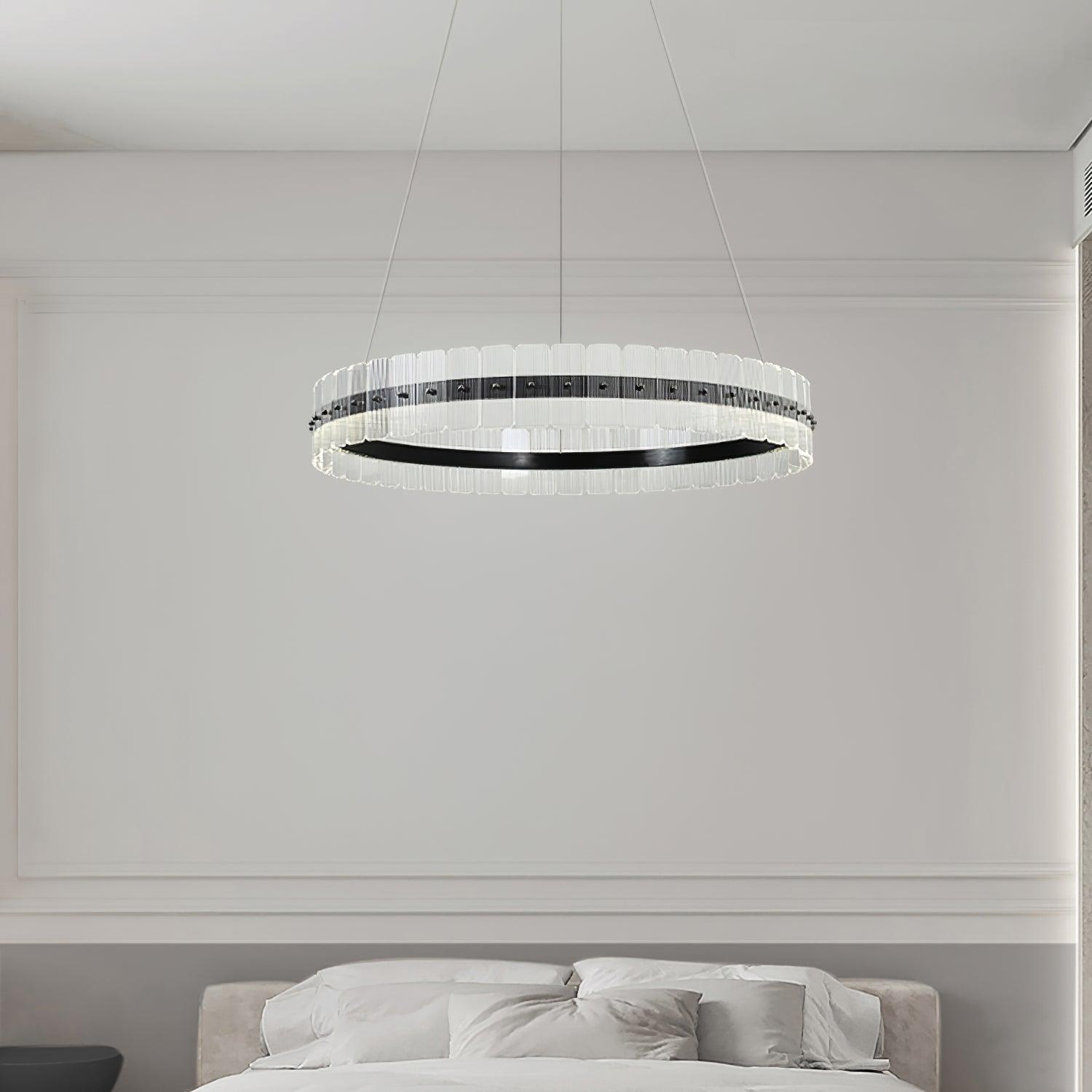 Kynell Chandelier Saturno LED with Acrylic Blocks-Neutral Decor