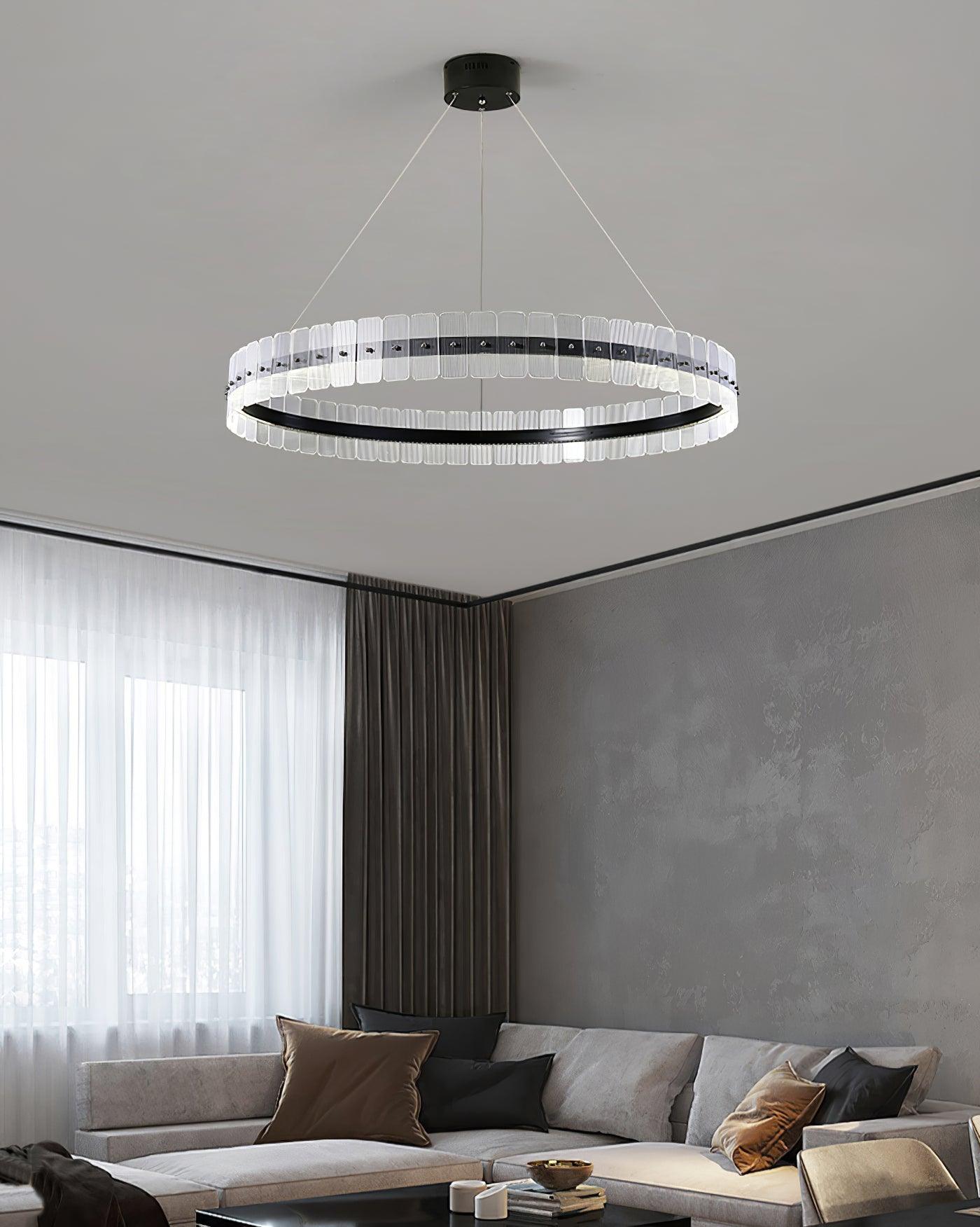 Kynell Chandelier Saturno LED with Acrylic Blocks-Neutral Decor