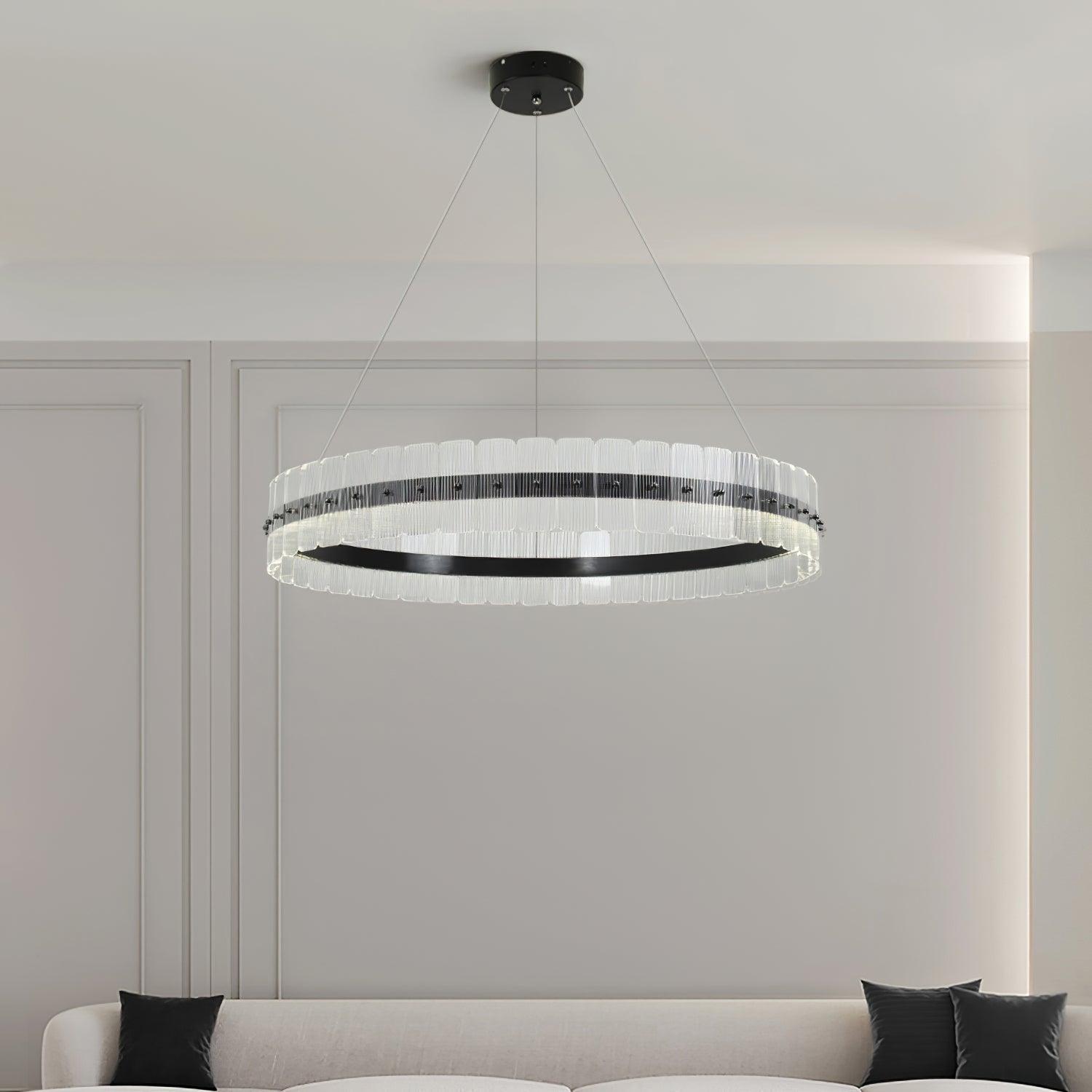 Kynell Chandelier Saturno LED with Acrylic Blocks-Neutral Decor