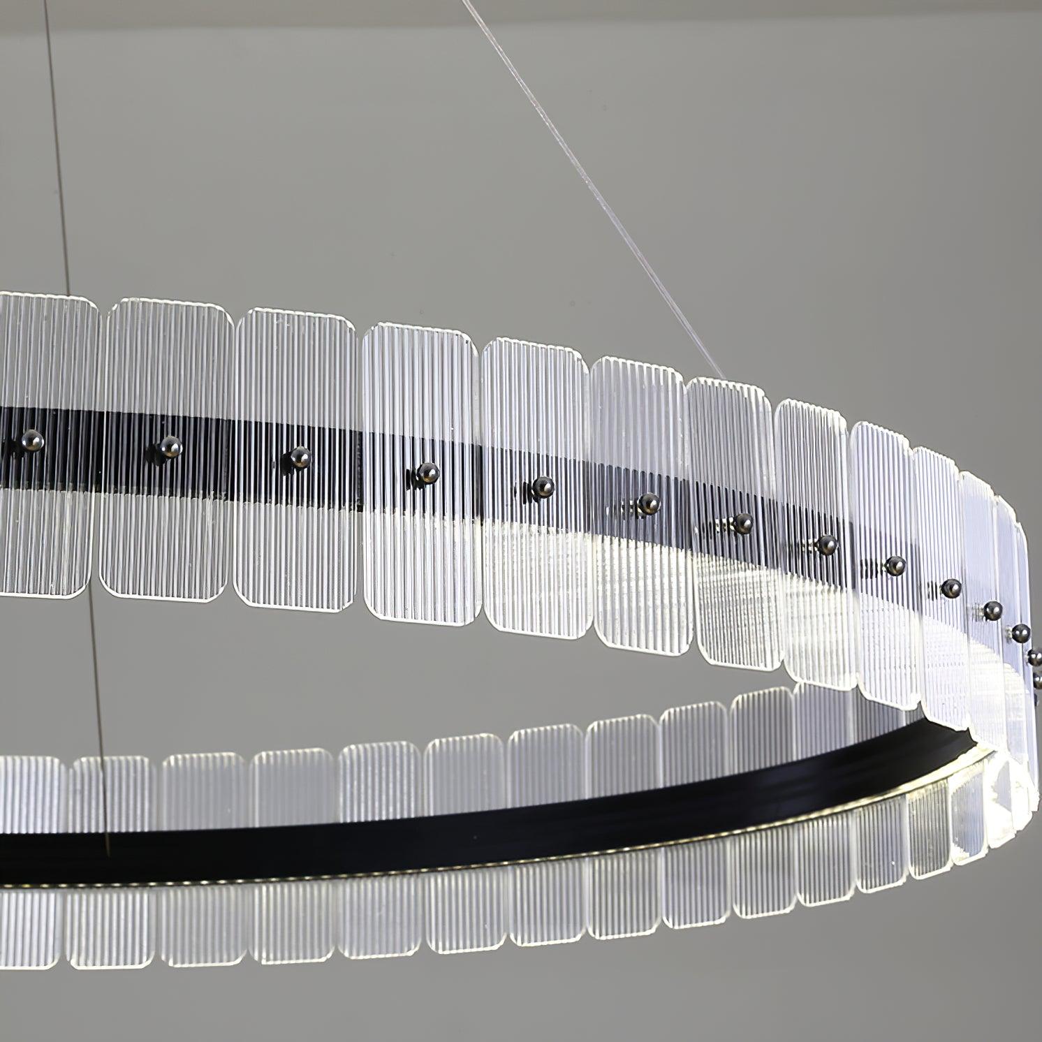 Kynell Chandelier Saturno LED with Acrylic Blocks-Neutral Decor