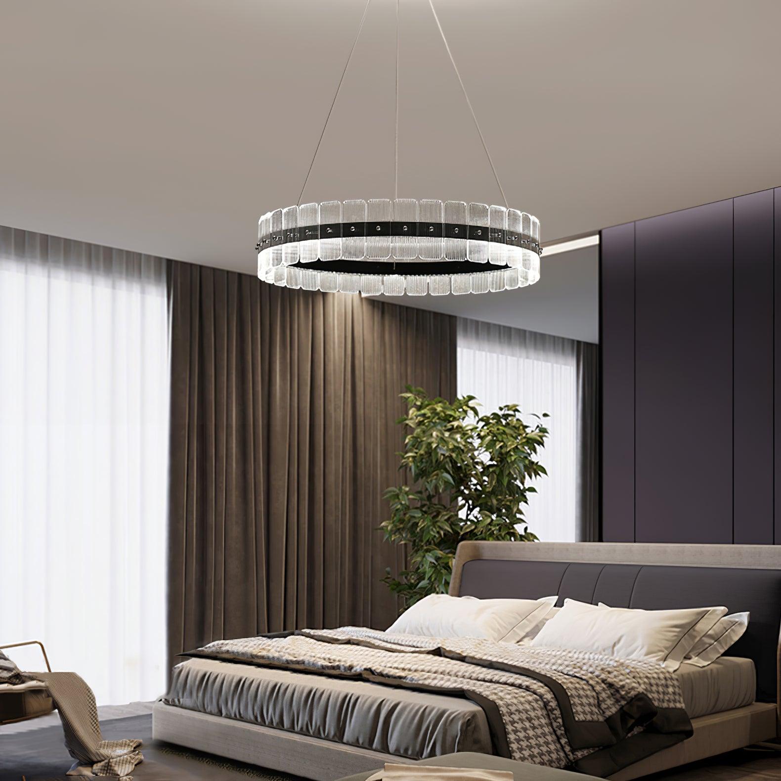 Kynell Chandelier Saturno LED with Acrylic Blocks-Neutral Decor