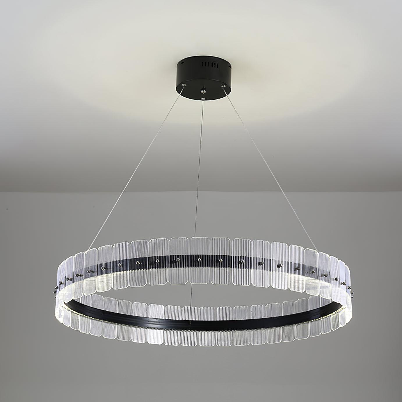 Kynell Chandelier Saturno LED with Acrylic Blocks-Neutral Decor