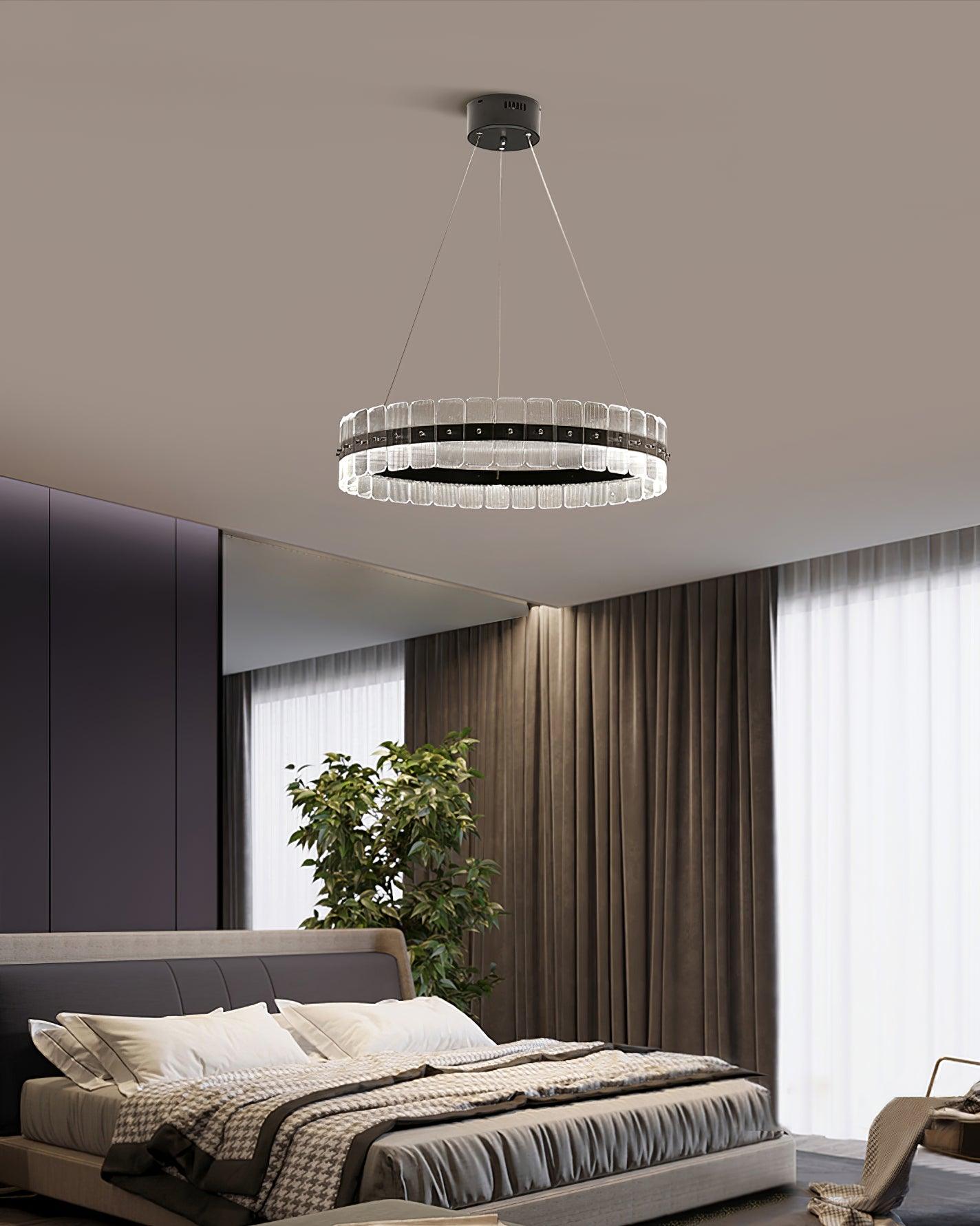 Kynell Chandelier Saturno LED with Acrylic Blocks-Neutral Decor