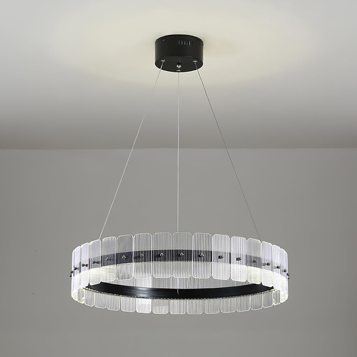 Kynell Chandelier Saturno LED with Acrylic Blocks-Neutral Decor