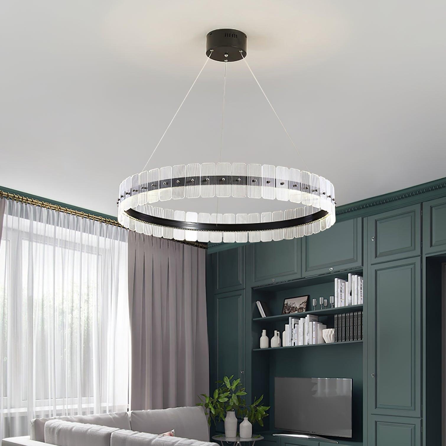 Kynell Chandelier Saturno LED with Acrylic Blocks-Neutral Decor