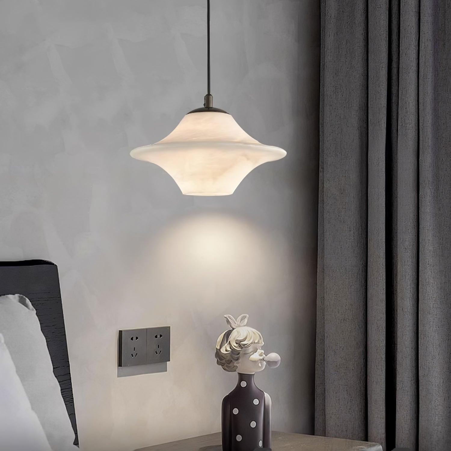 Elvina Alabaster Pendant Light-Neutral Decor