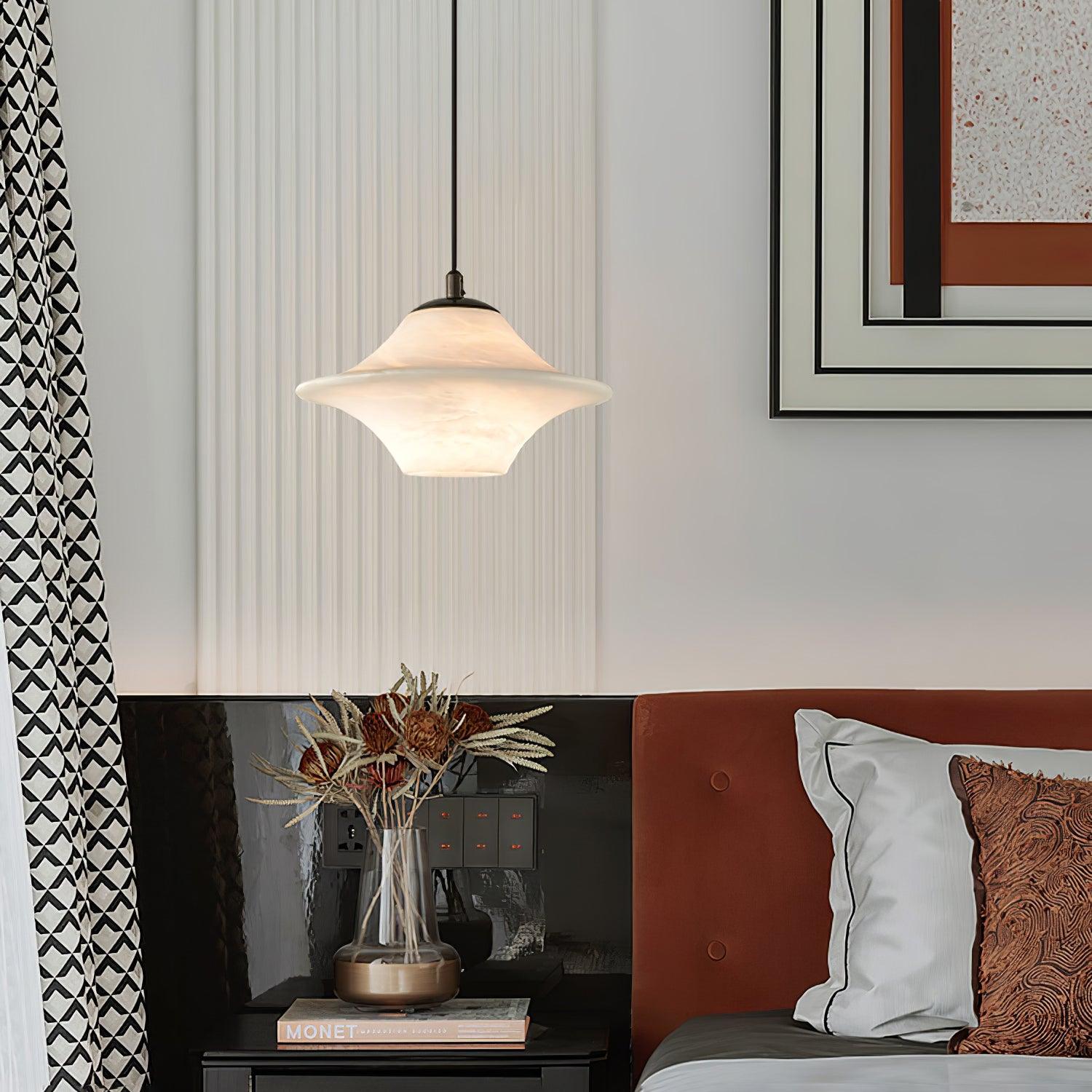 Elvina Alabaster Pendant Light-Neutral Decor