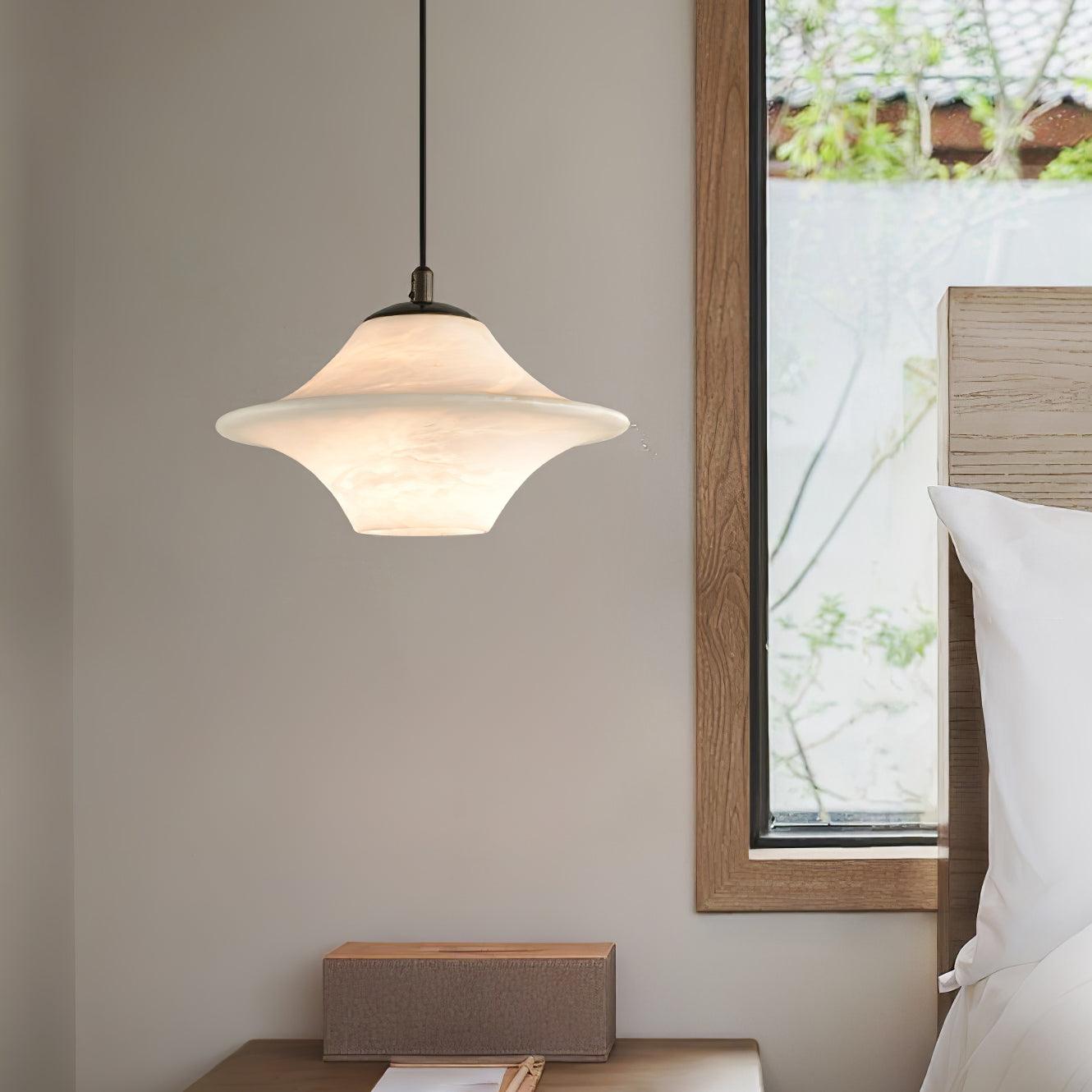 Elvina Alabaster Pendant Light-Neutral Decor