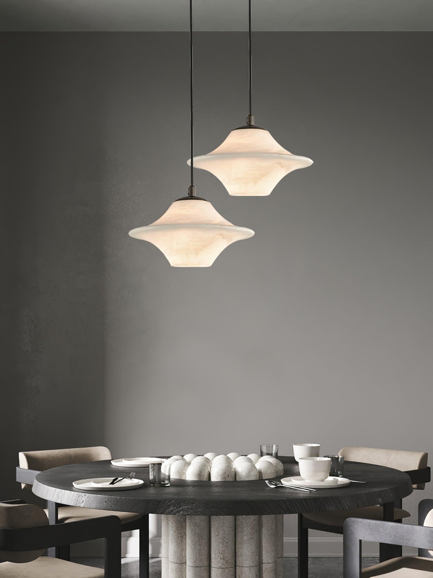 Elvina Alabaster Pendant Light-Neutral Decor