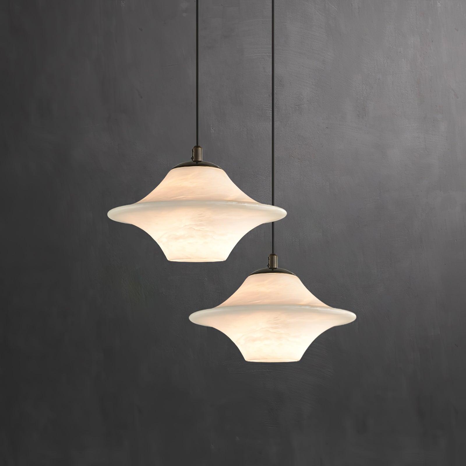 Elvina Alabaster Pendant Light-Neutral Decor
