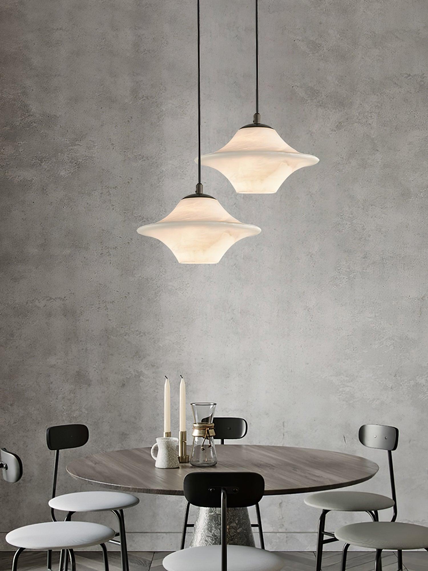 Elvina Alabaster Pendant Light-Neutral Decor