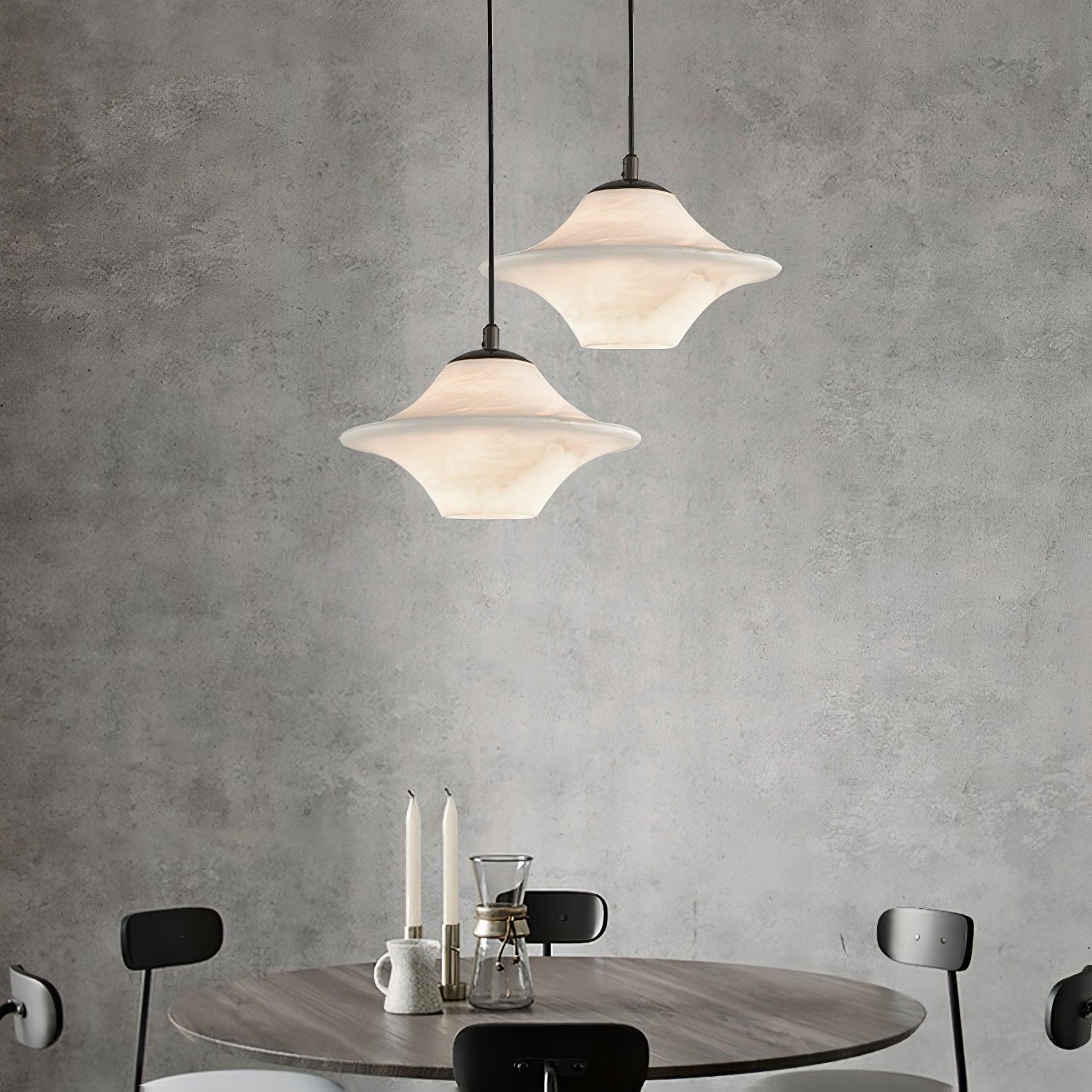 Elvina Alabaster Pendant Light-Neutral Decor