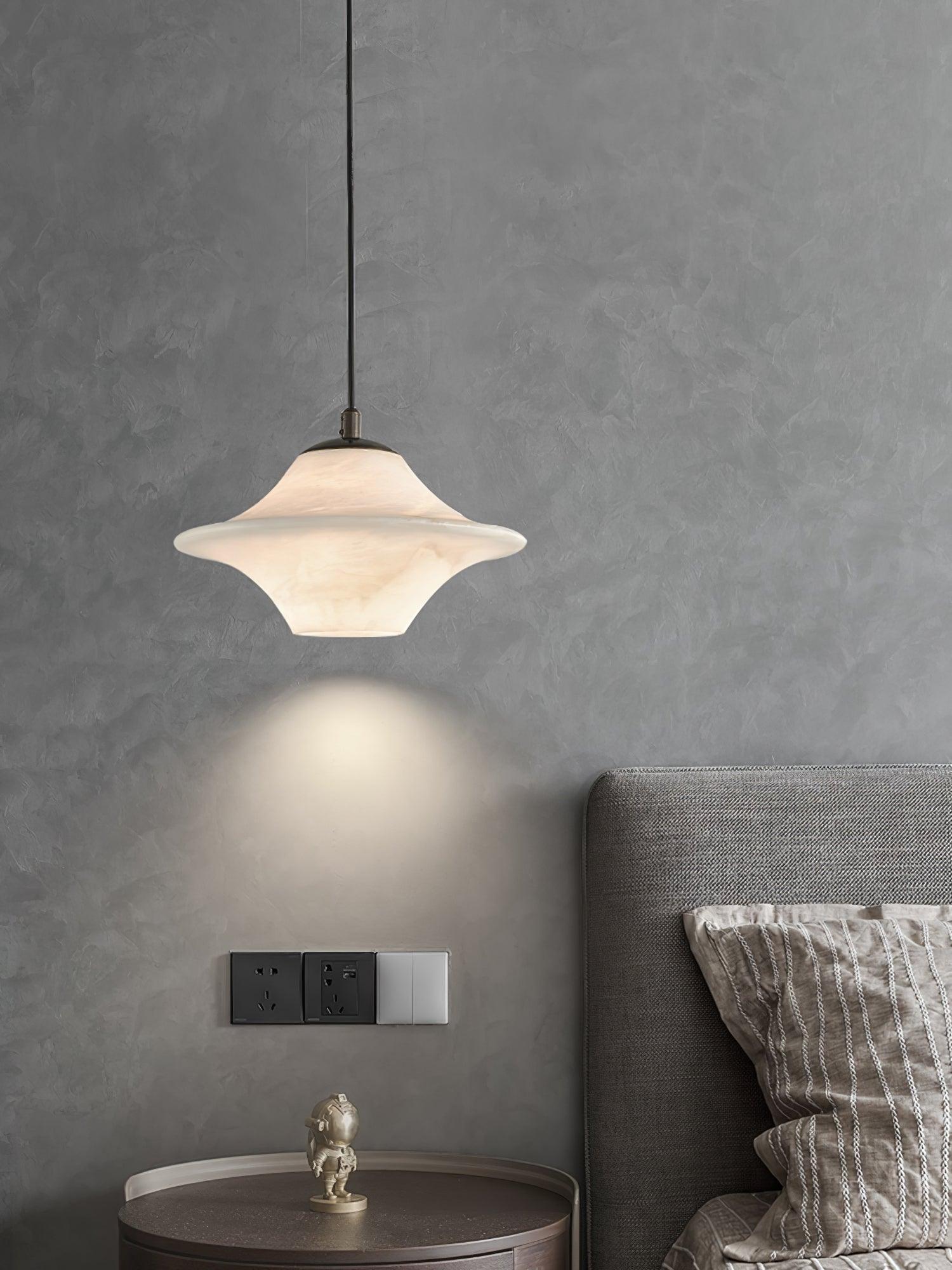 Elvina Alabaster Pendant Light-Neutral Decor