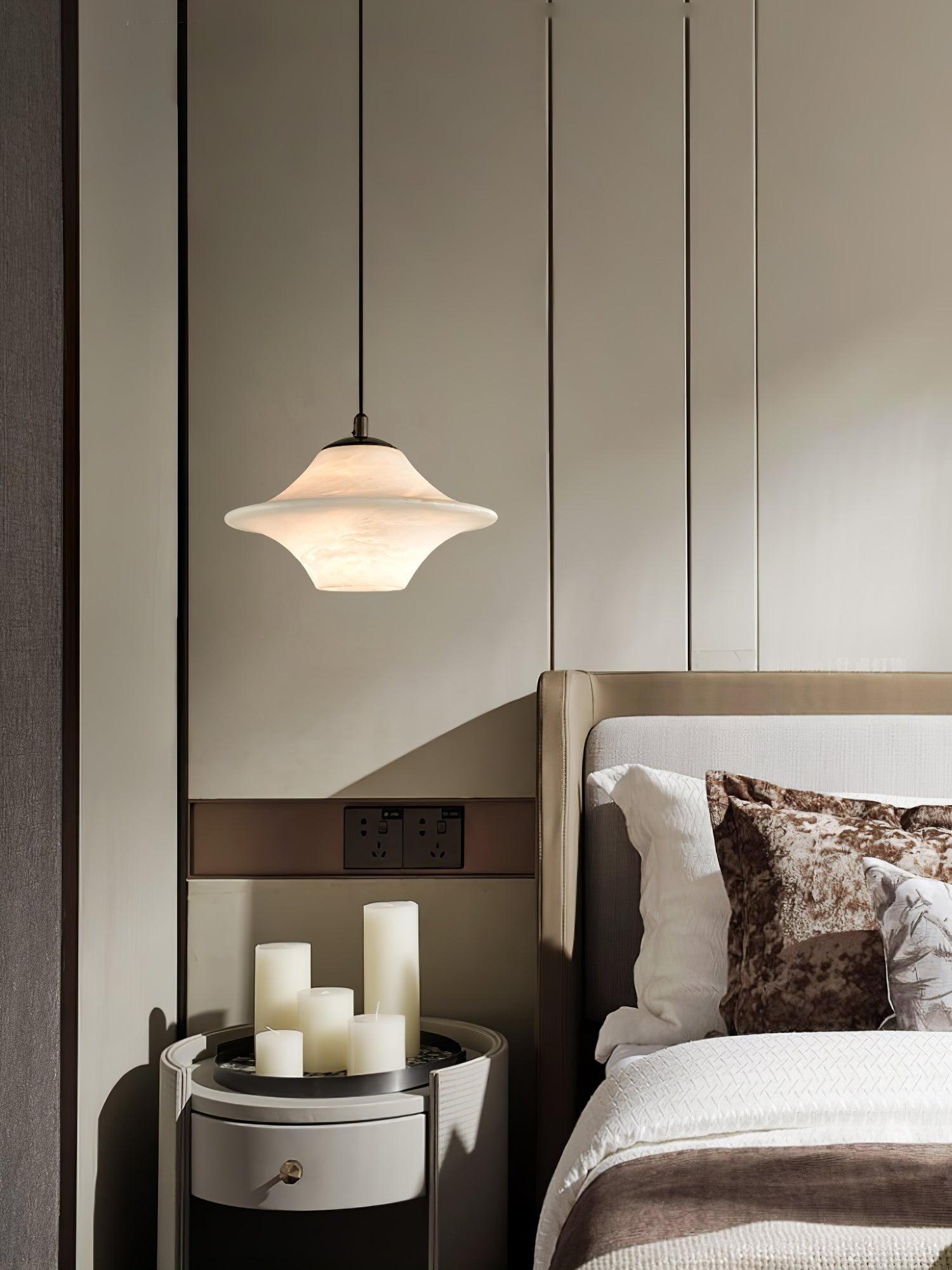 Elvina Alabaster Pendant Light-Neutral Decor