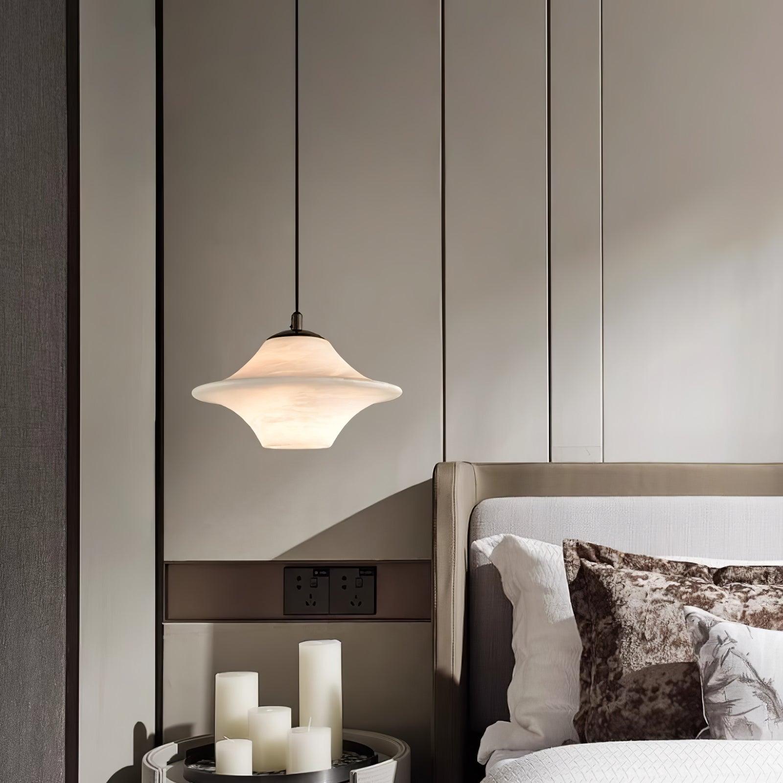 Elvina Alabaster Pendant Light-Neutral Decor