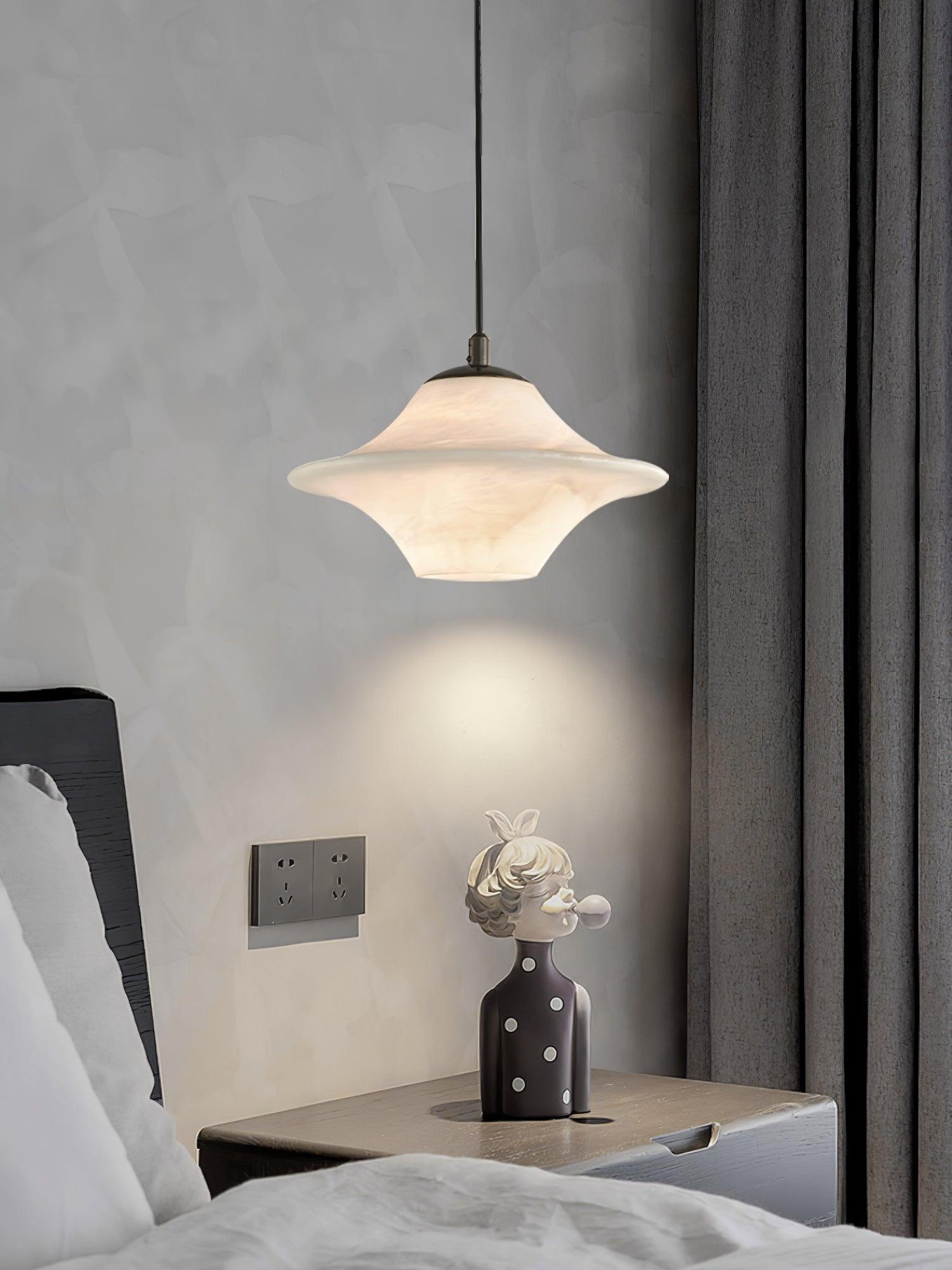 Elvina Alabaster Pendant Light-Neutral Decor