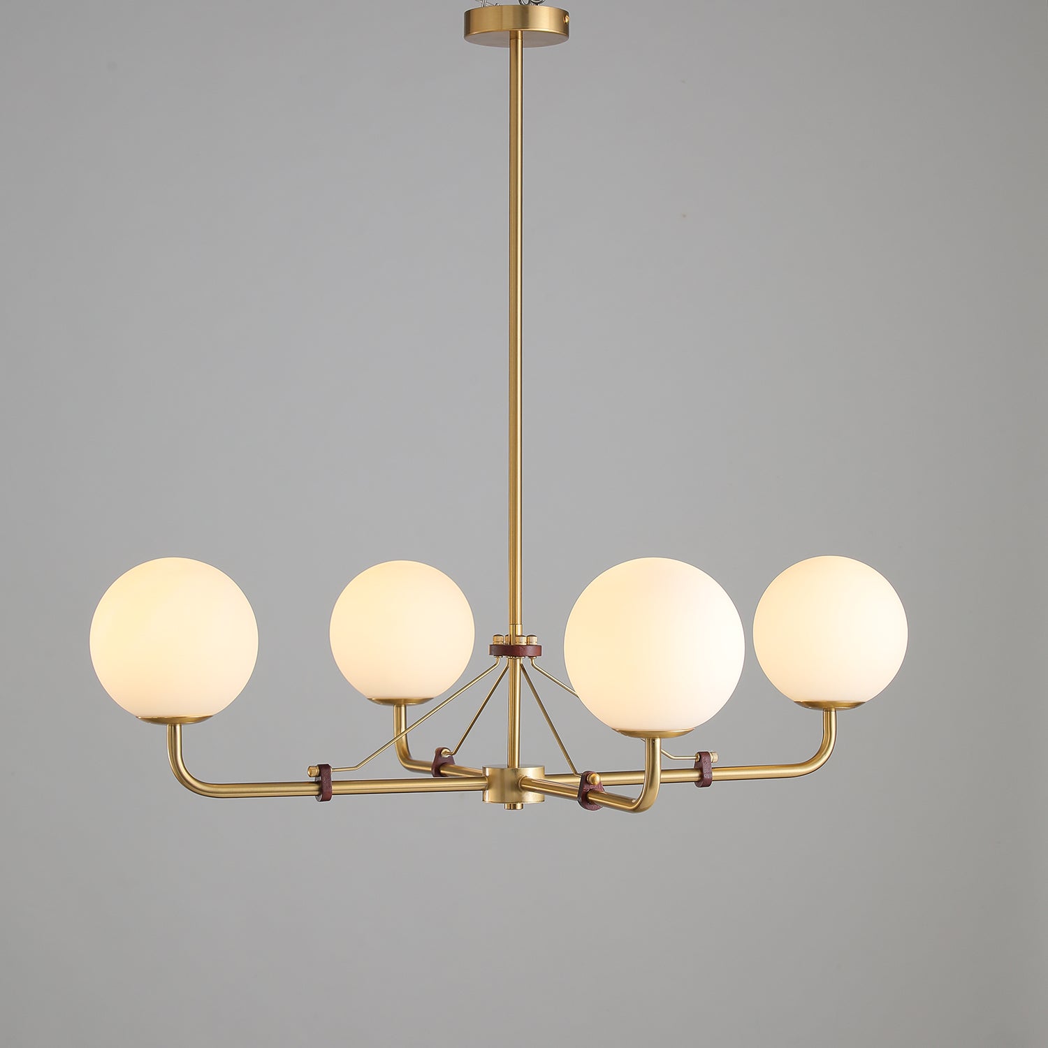 Lustra Chandelier Brass Globe Savanna Elegant-Neutral Decor