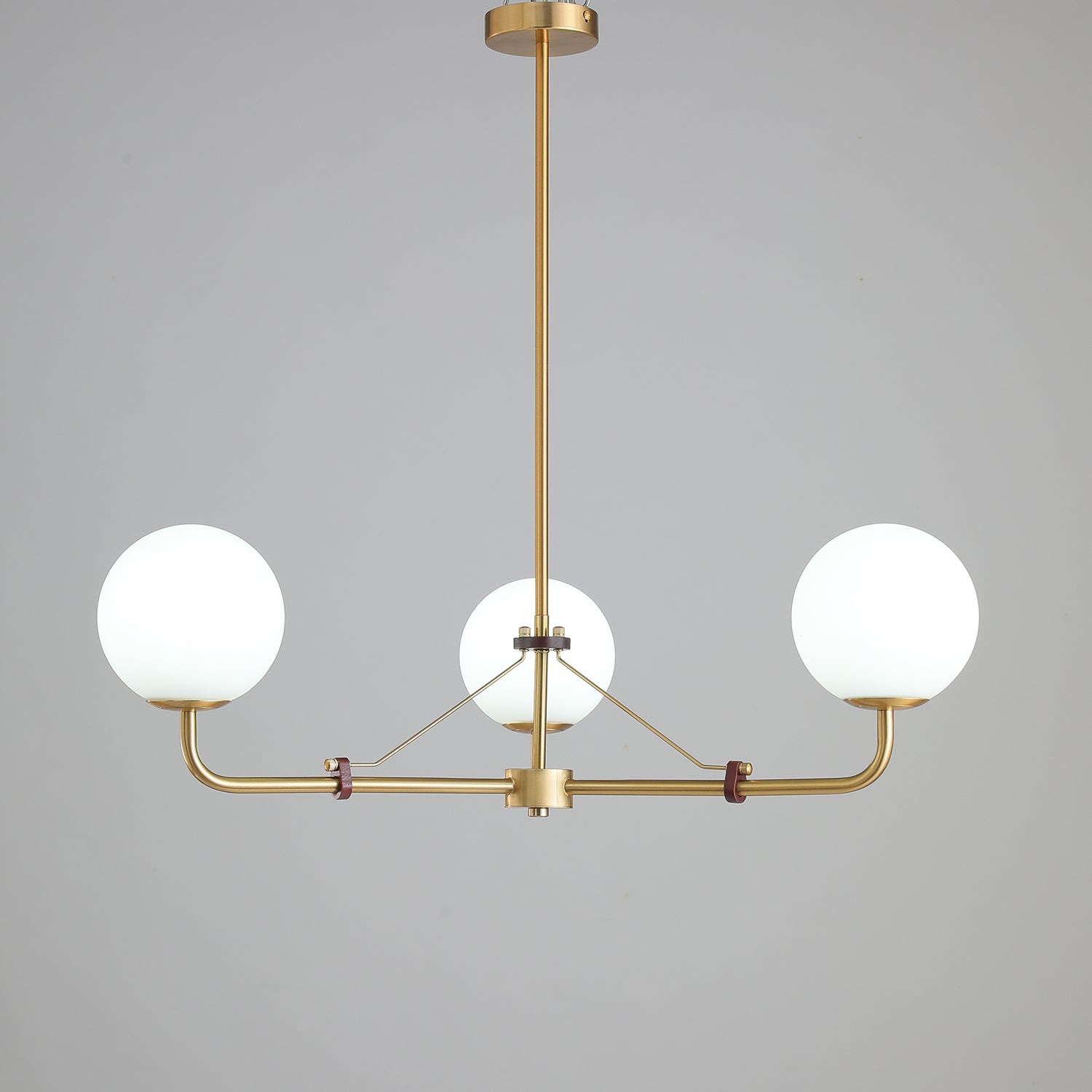 Lustra Chandelier Brass Globe Savanna Elegant-Neutral Decor