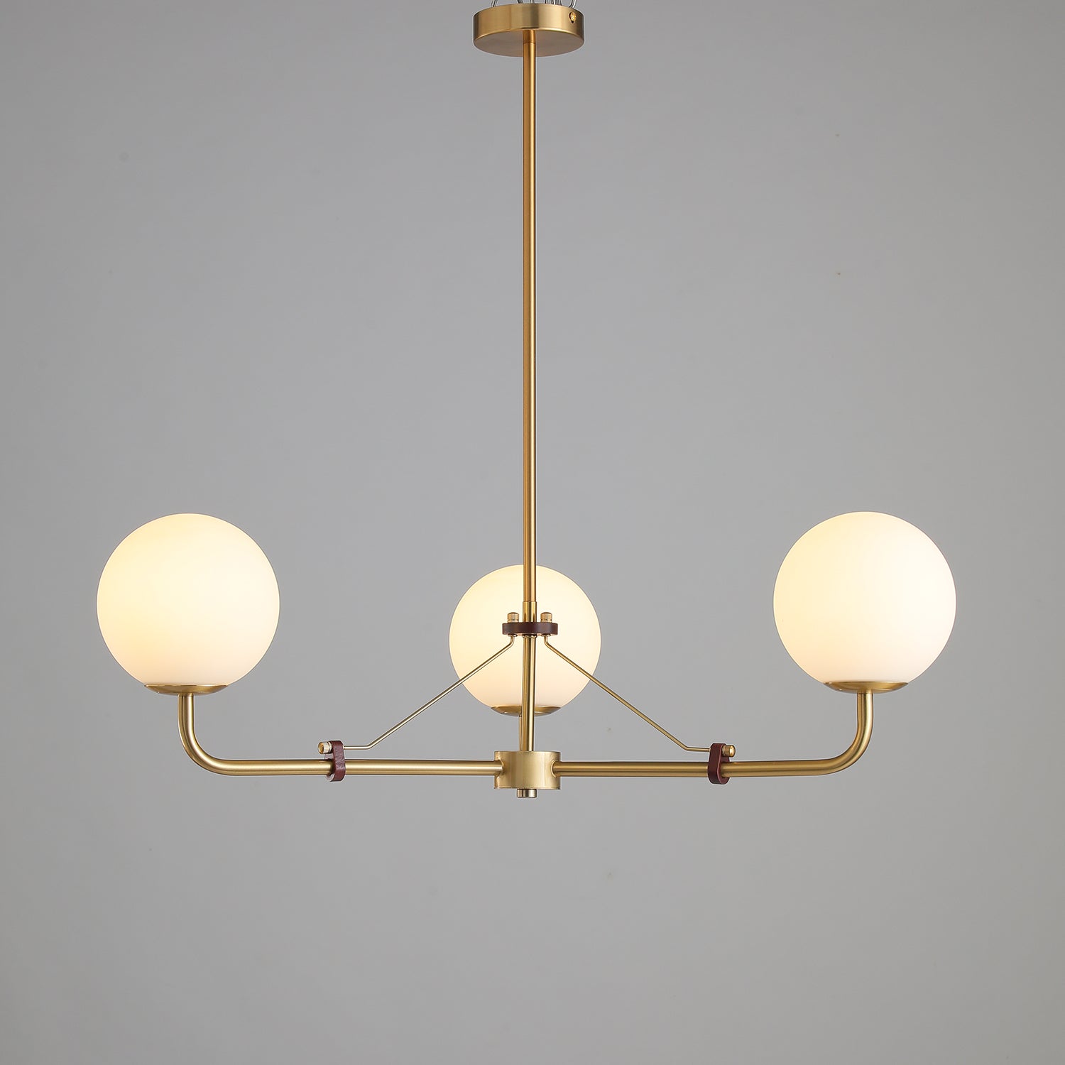 Lustra Chandelier Brass Globe Savanna Elegant-Neutral Decor