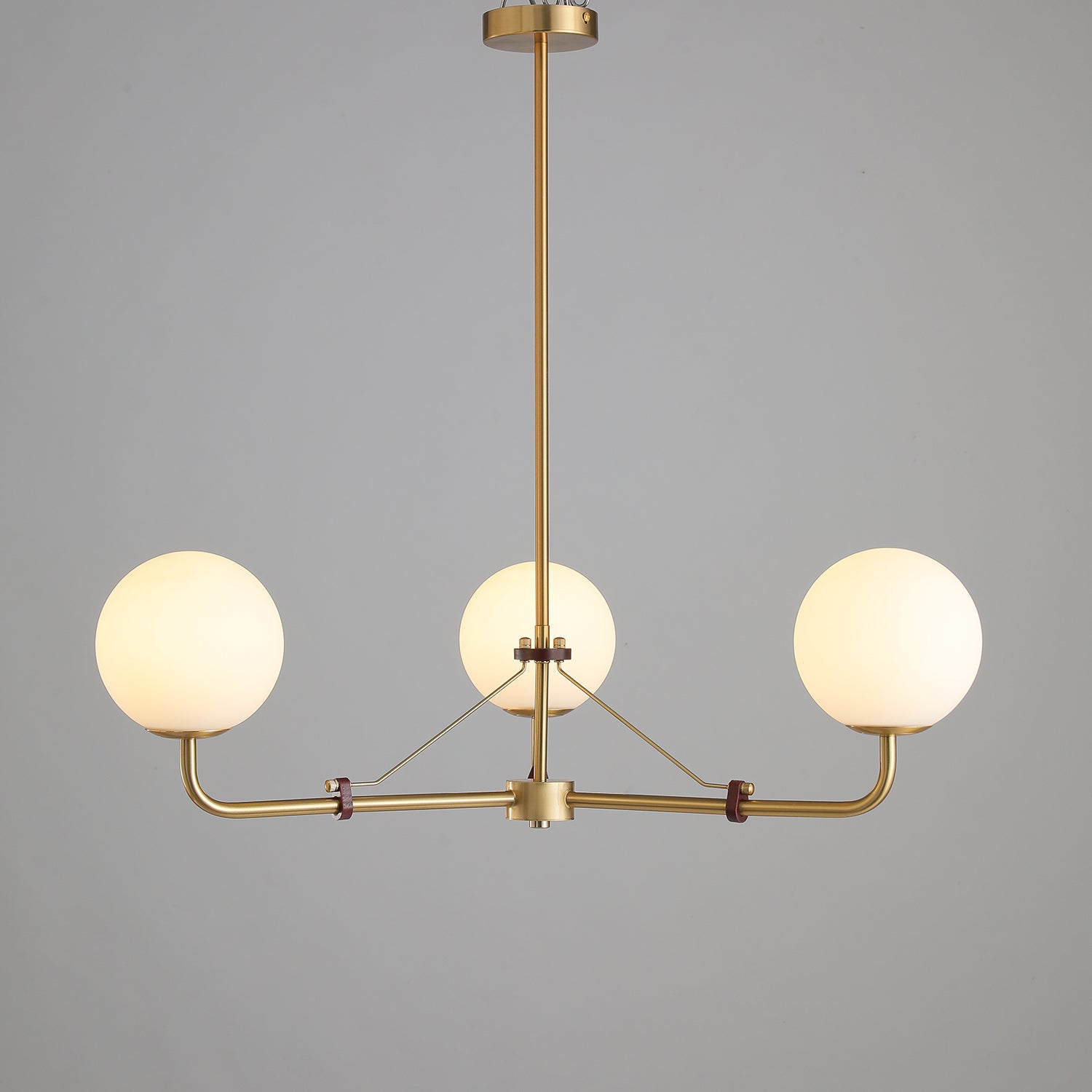 Lustra Chandelier Brass Globe Savanna Elegant-Neutral Decor