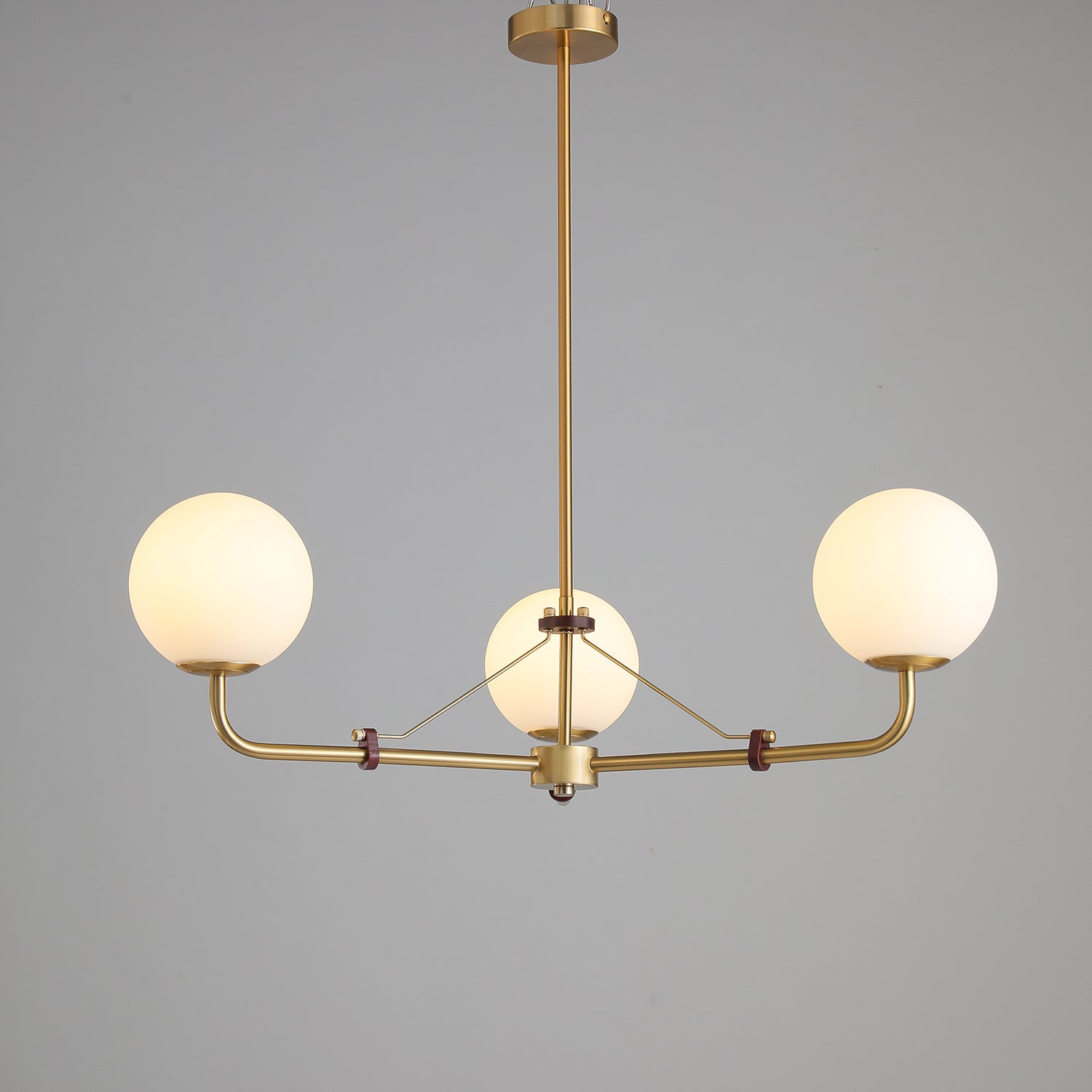 Lustra Chandelier Brass Globe Savanna Elegant-Neutral Decor