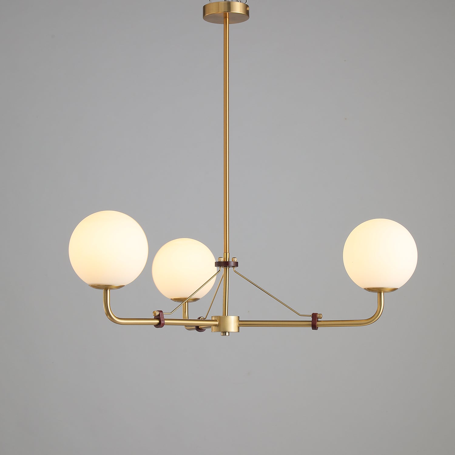 Lustra Chandelier Brass Globe Savanna Elegant-Neutral Decor