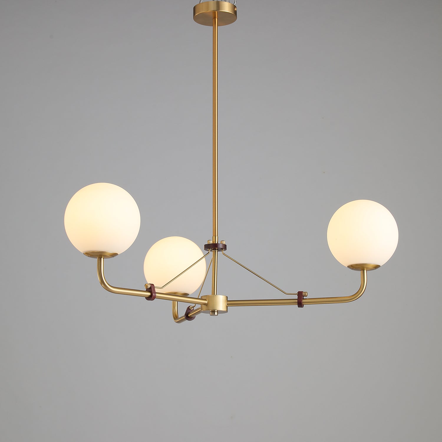 Lustra Chandelier Brass Globe Savanna Elegant-Neutral Decor
