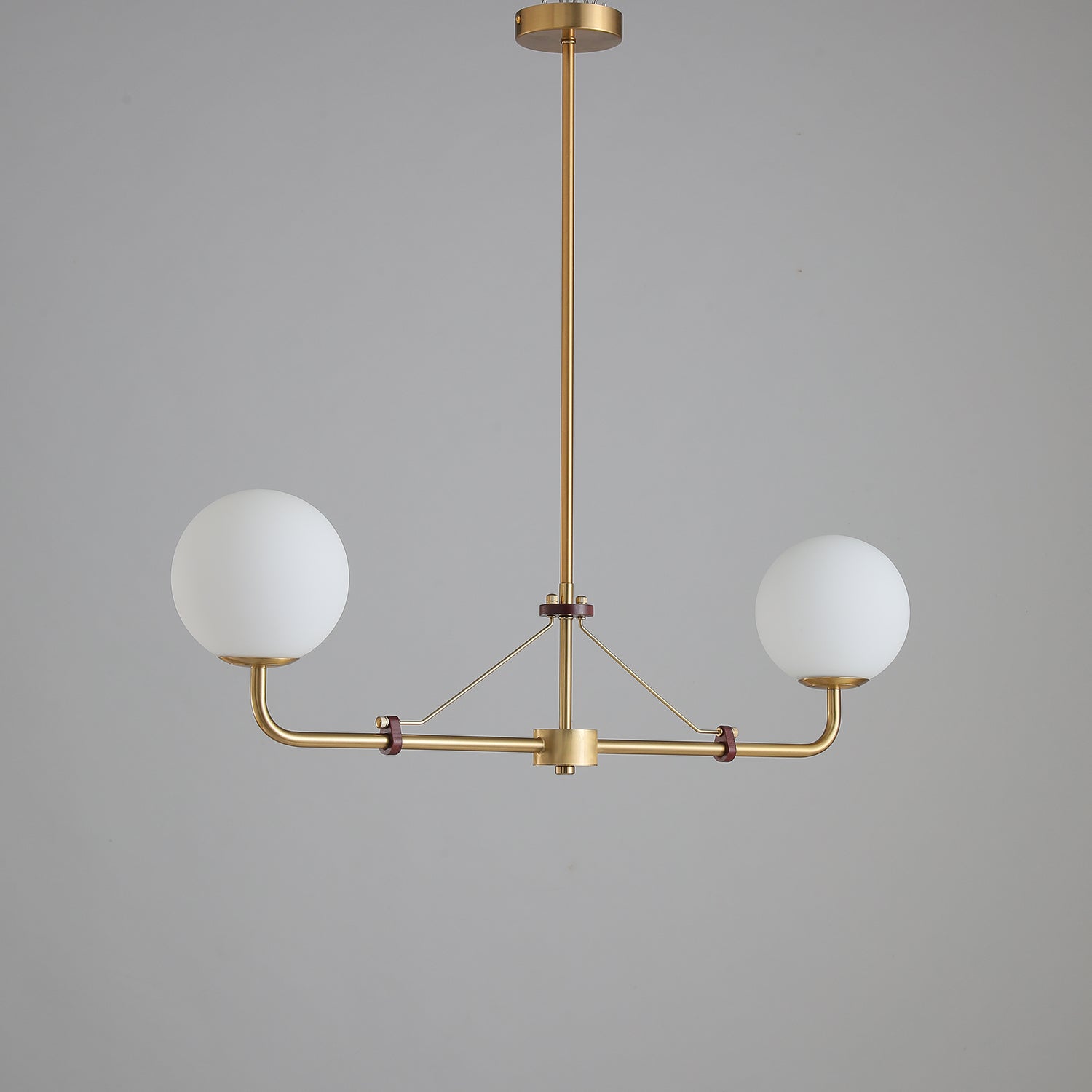 Lustra Chandelier Brass Globe Savanna Elegant-Neutral Decor