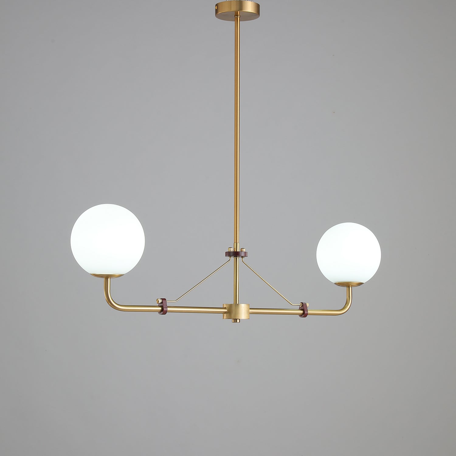 Lustra Chandelier Brass Globe Savanna Elegant-Neutral Decor