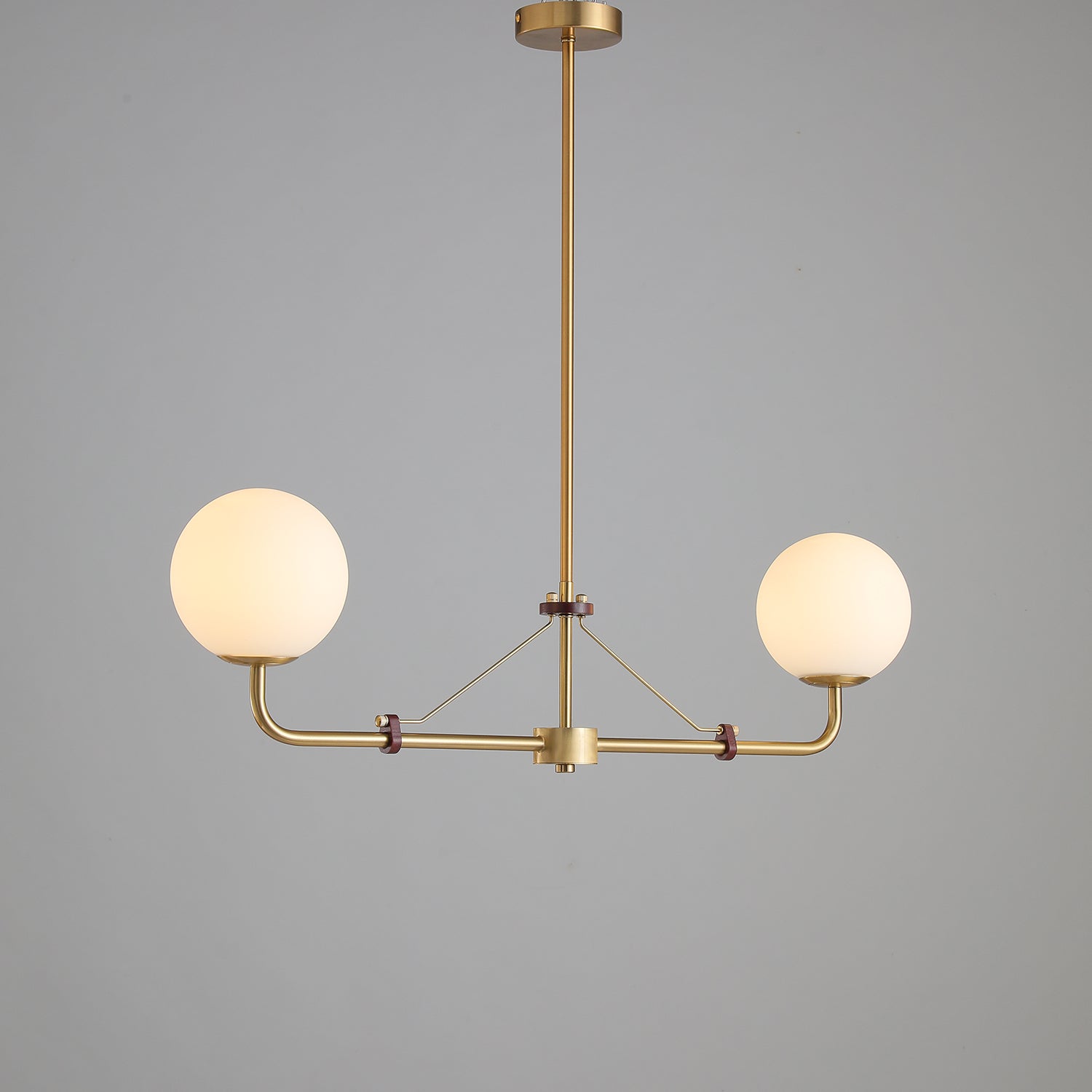 Lustra Chandelier Brass Globe Savanna Elegant-Neutral Decor