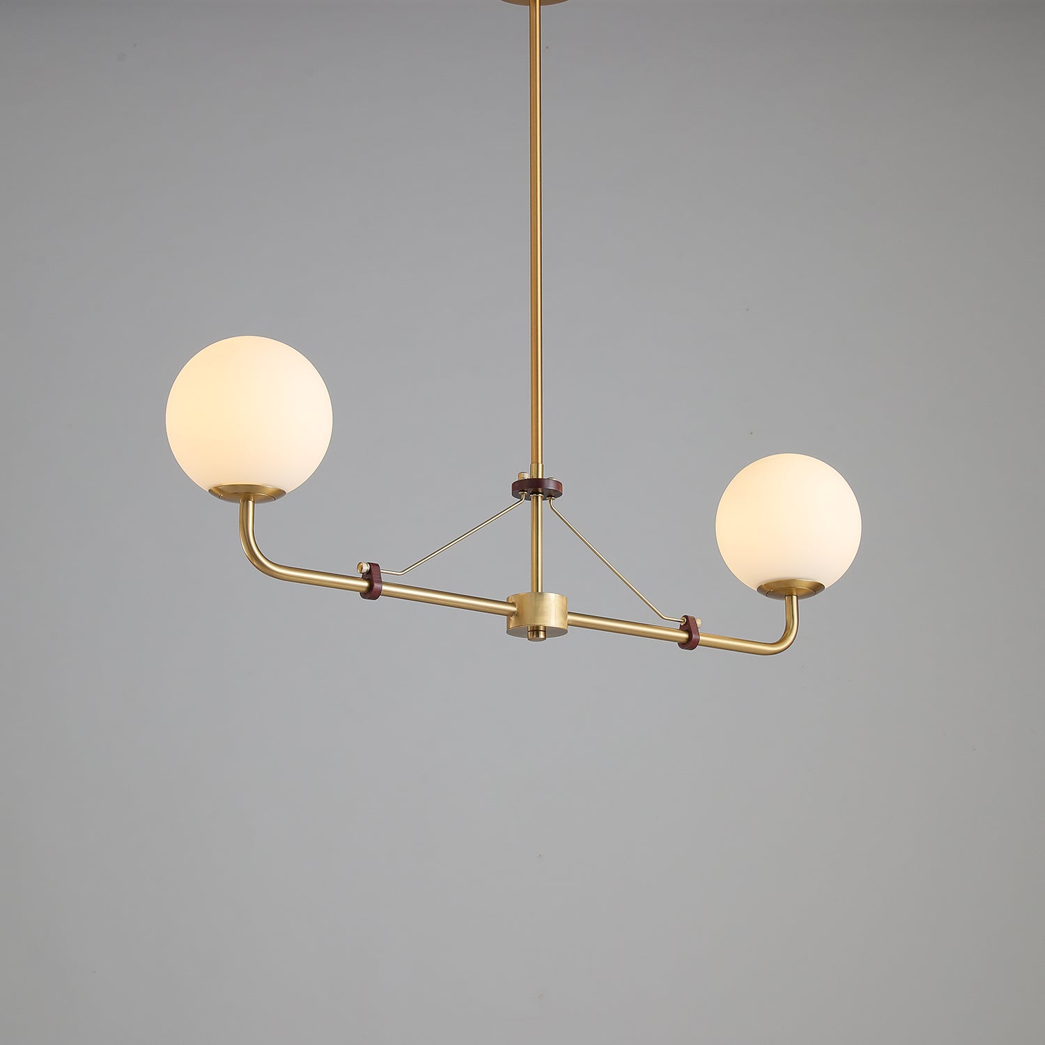 Lustra Chandelier Brass Globe Savanna Elegant-Neutral Decor