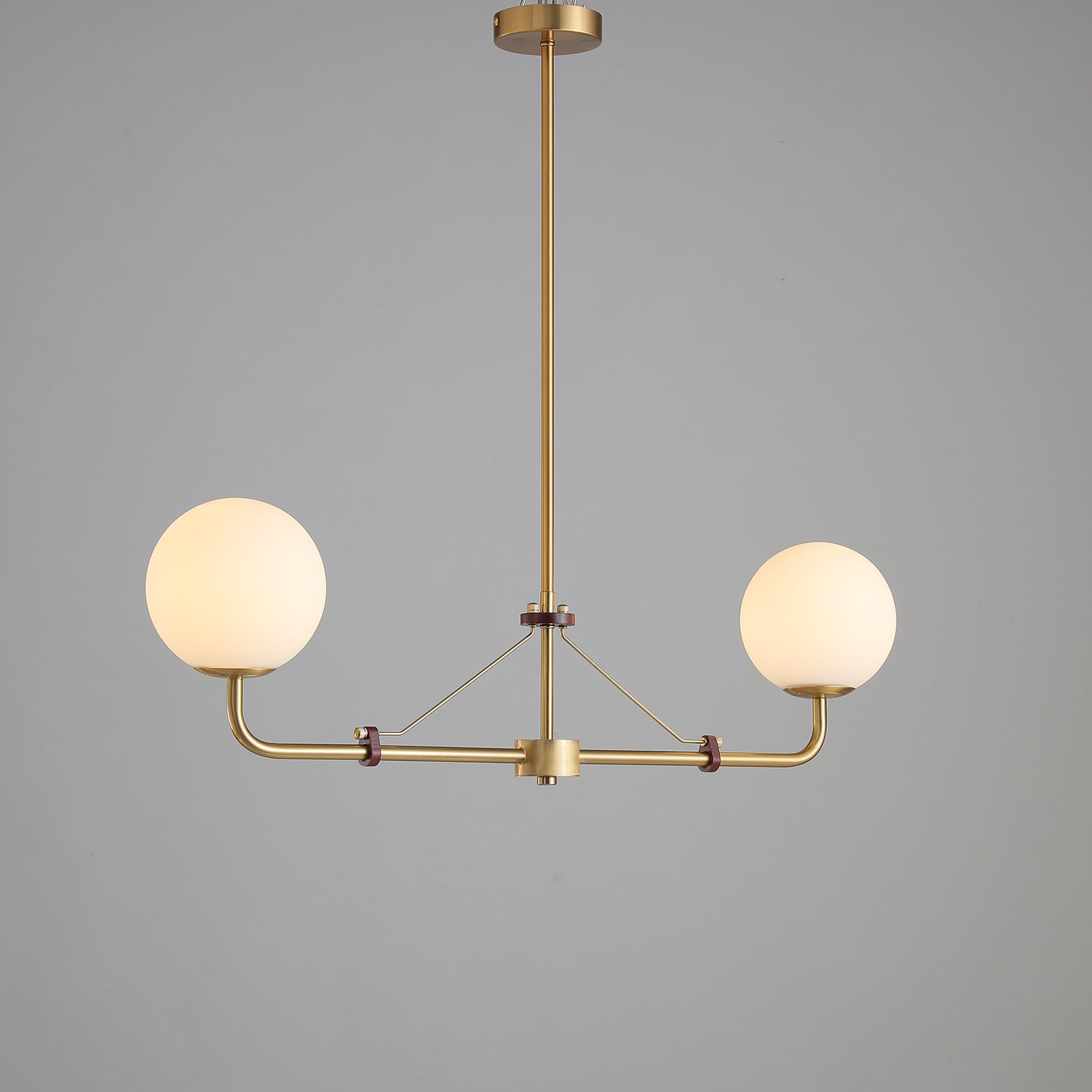 Lustra Chandelier Brass Globe Savanna Elegant-Neutral Decor