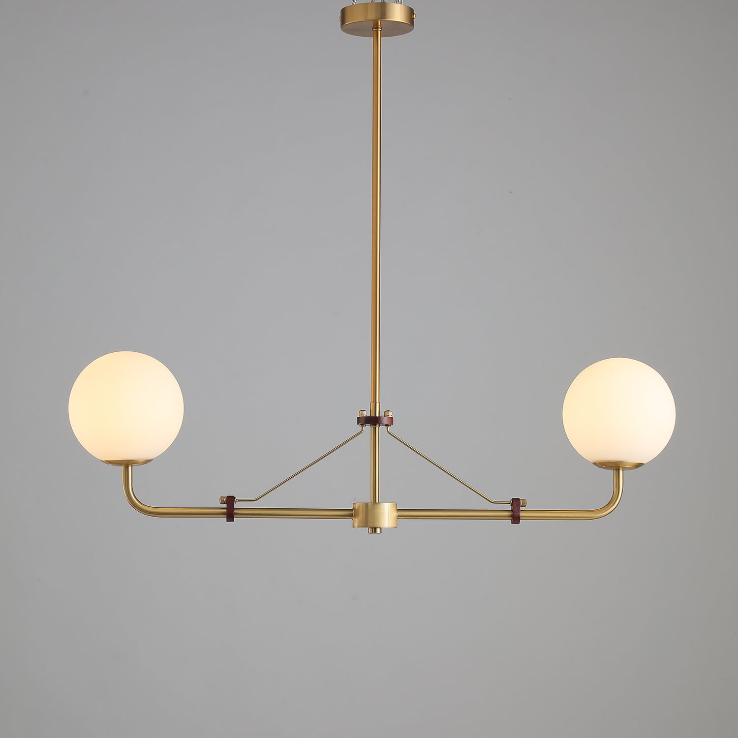 Lustra Chandelier Brass Globe Savanna Elegant-Neutral Decor