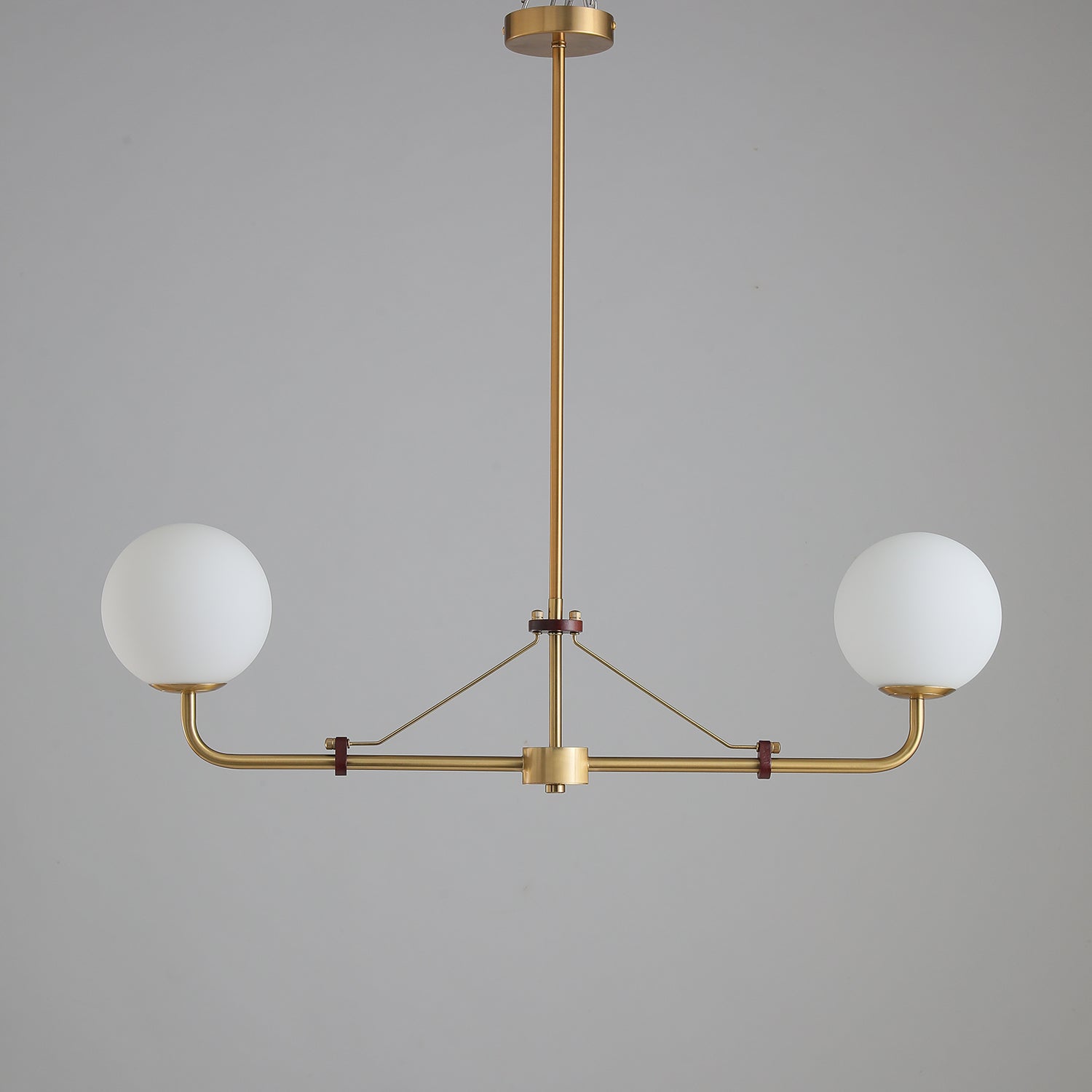 Lustra Chandelier Brass Globe Savanna Elegant-Neutral Decor