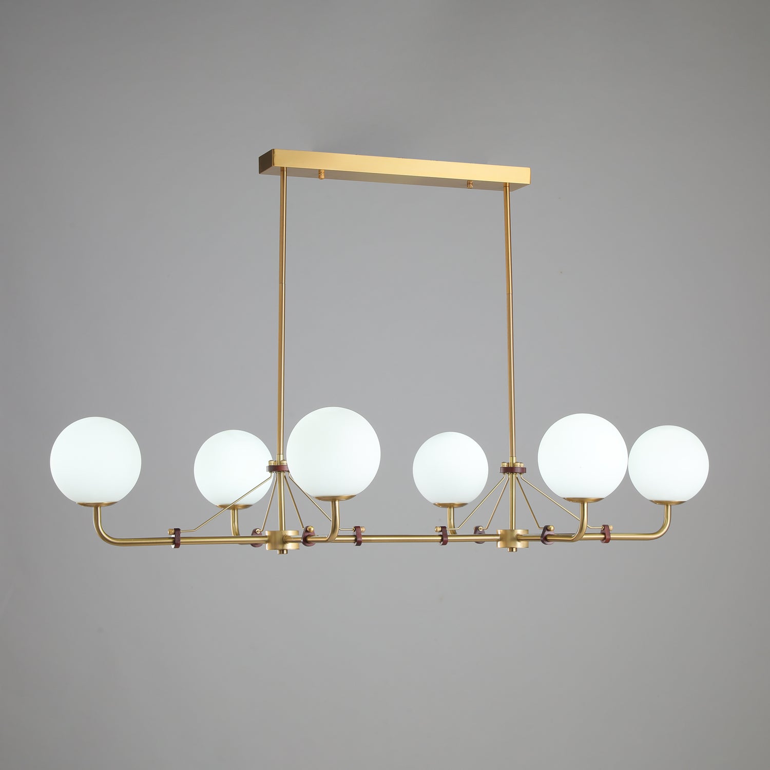 Lustra Chandelier Brass Globe Savanna Elegant-Neutral Decor