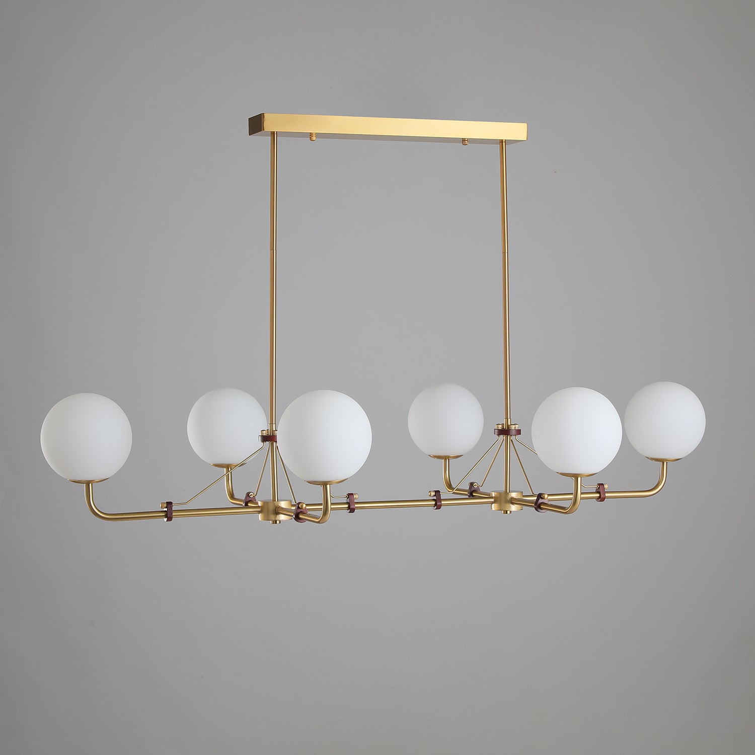 Lustra Chandelier Brass Globe Savanna Elegant-Neutral Decor