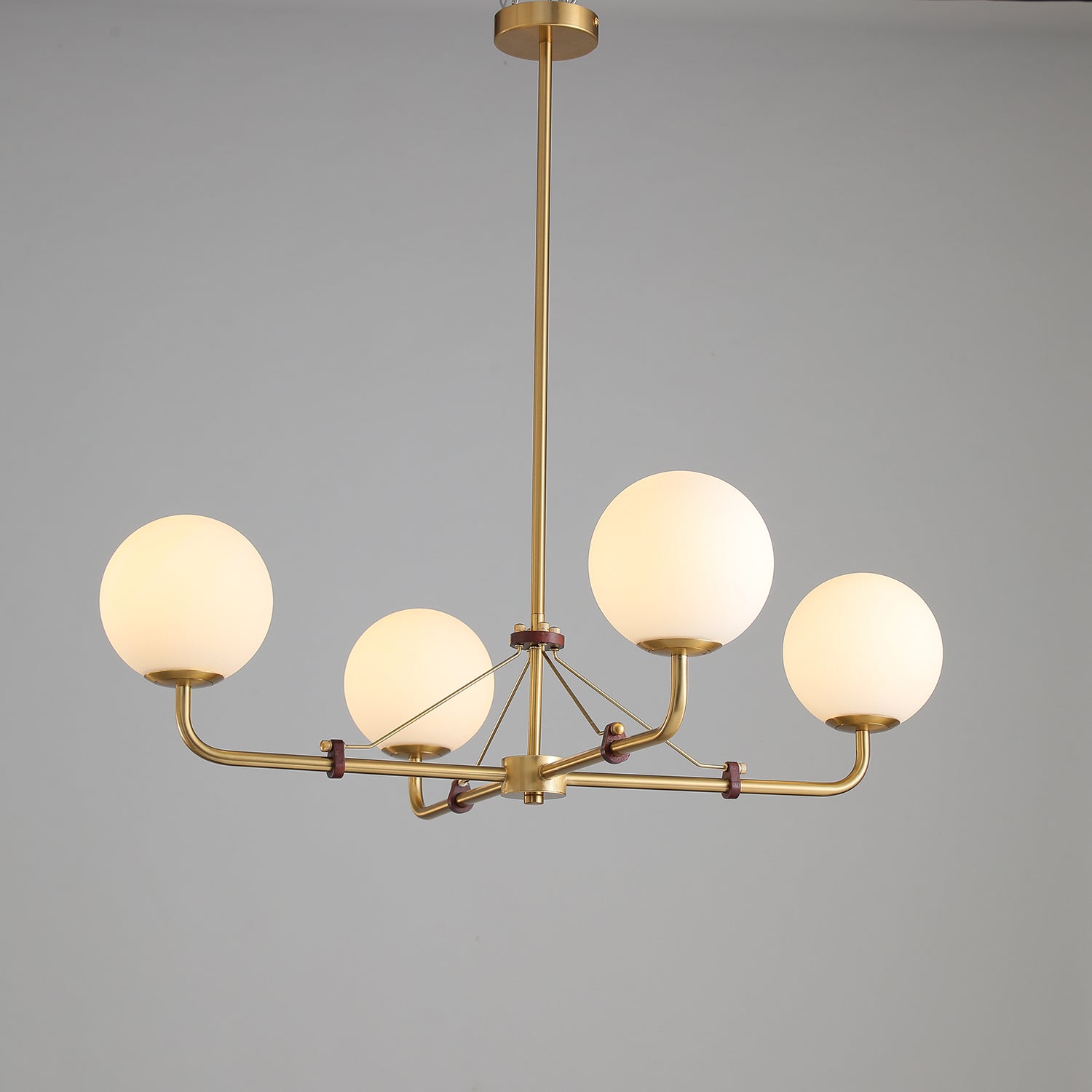 Lustra Chandelier Brass Globe Savanna Elegant-Neutral Decor