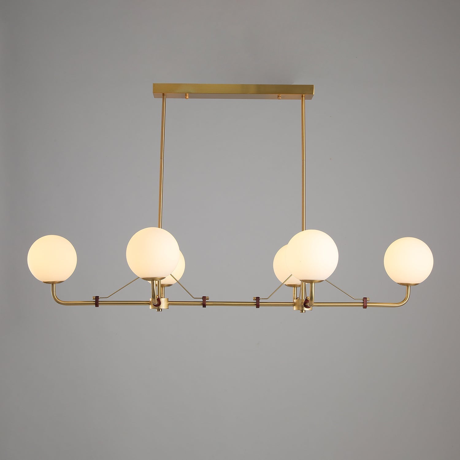 Lustra Chandelier Brass Globe Savanna Elegant-Neutral Decor